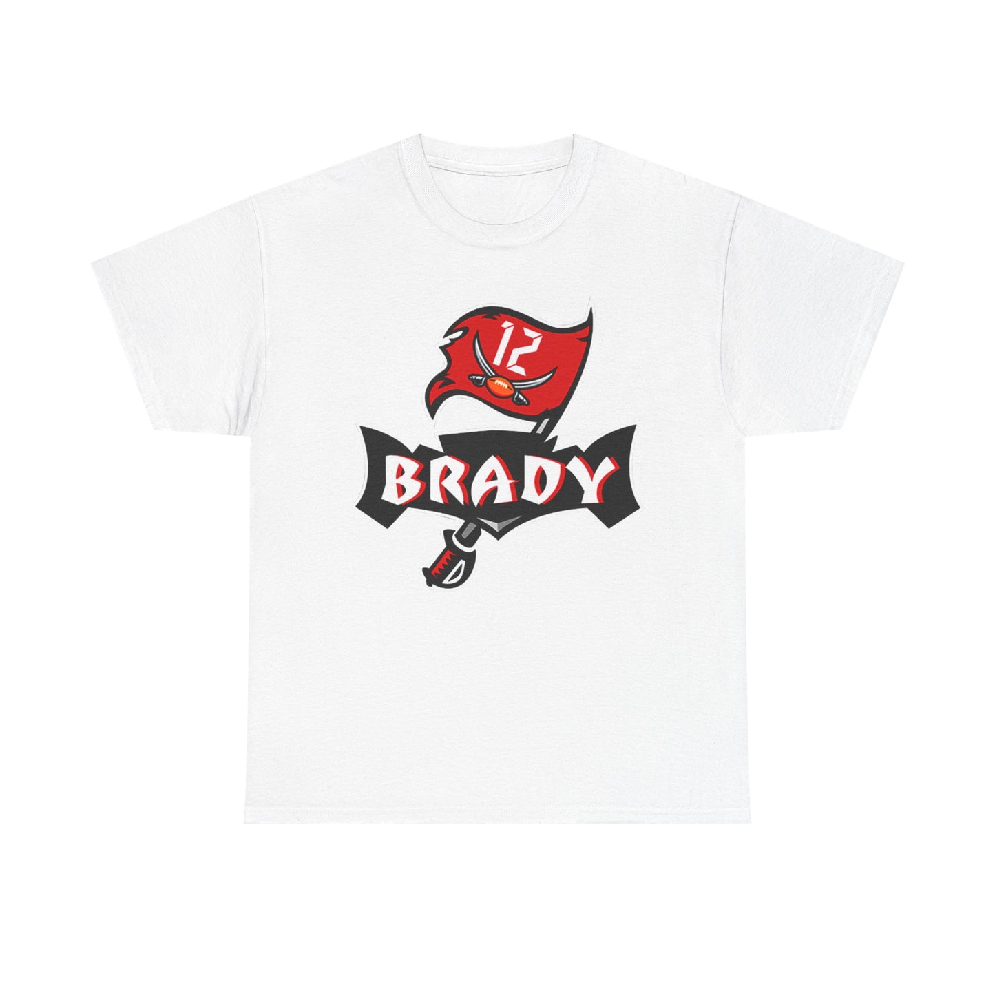Tom Brady buccaneers T-shirt tb12 logo football Unisex Heavy Cotton Tee