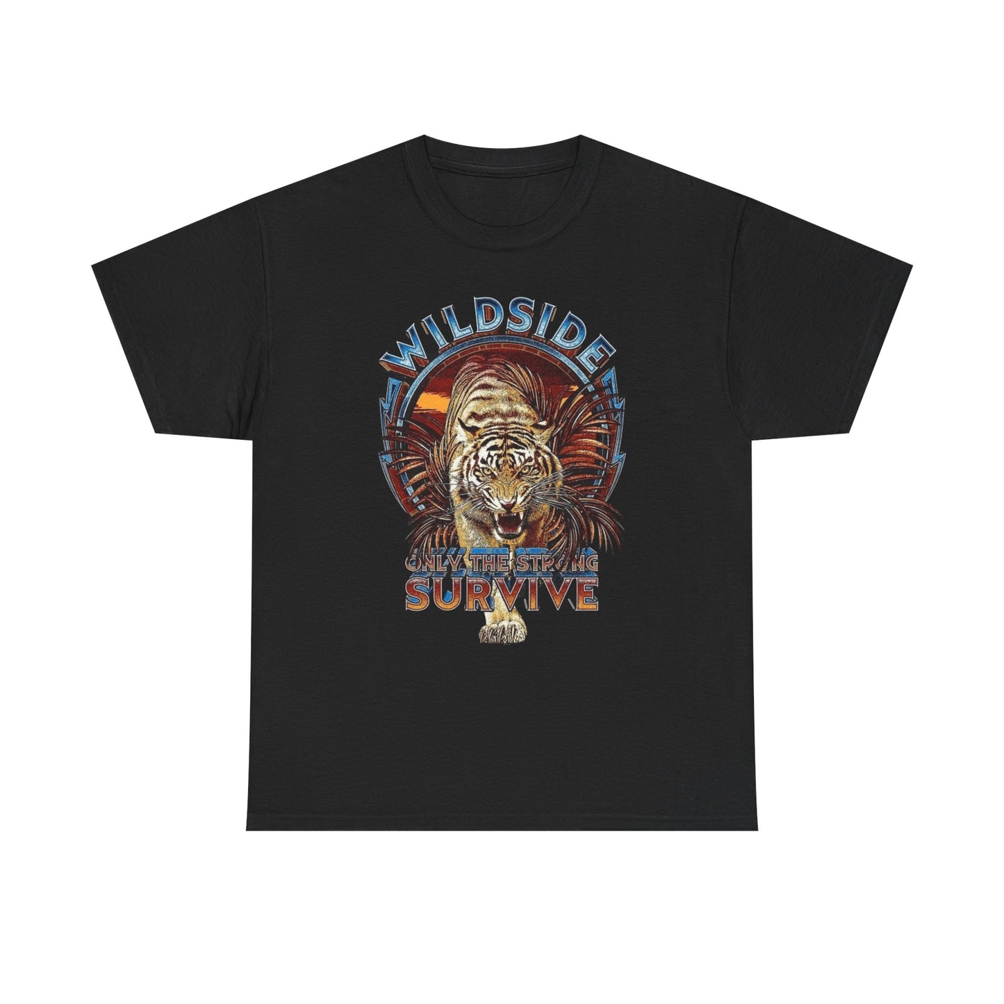 Wild side Tiger Vintage Graphic T-Shirt, Unisex Cotton Shirt