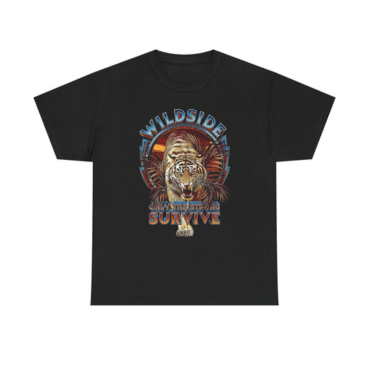 Wild side Tiger Vintage Graphic T-Shirt, Unisex Cotton Shirt