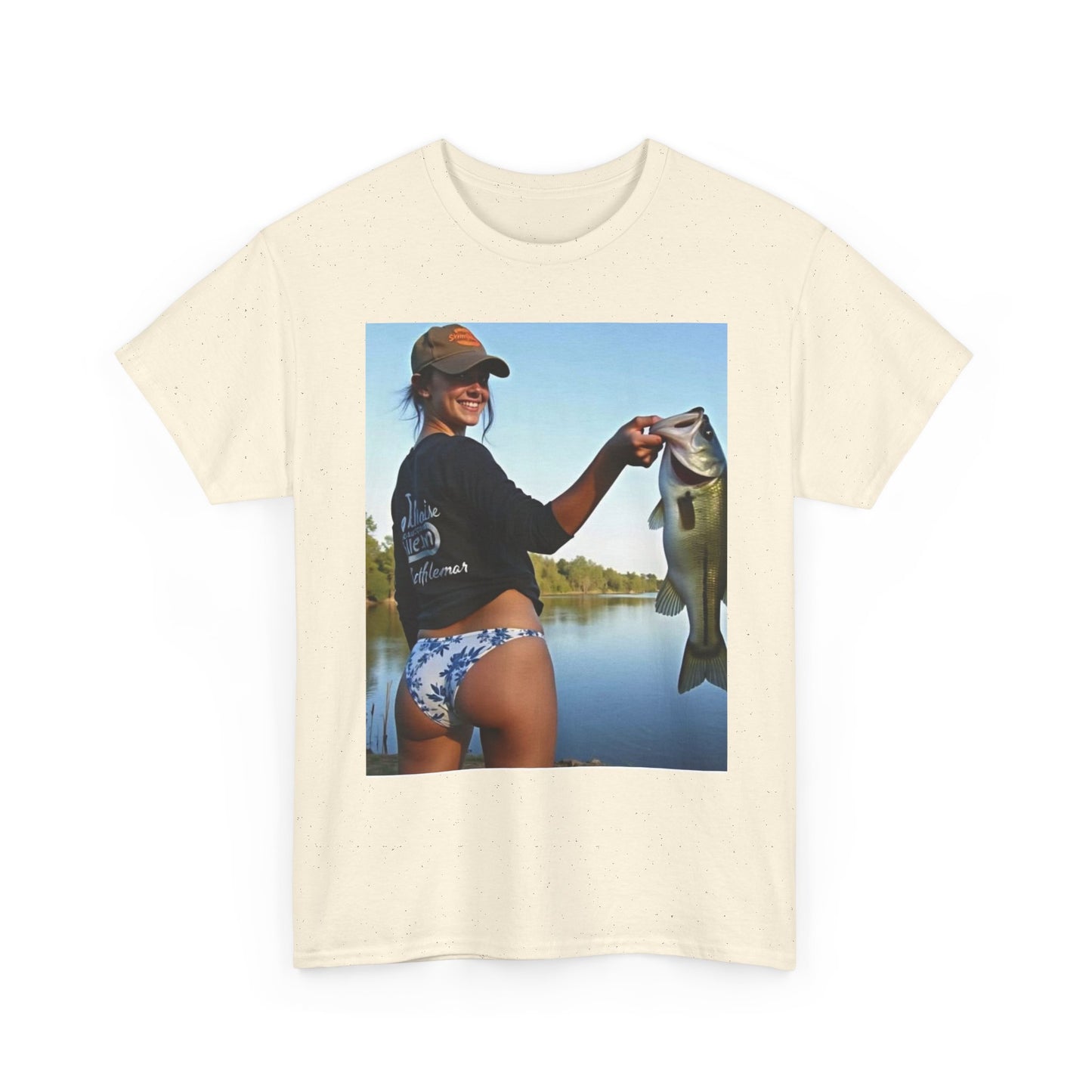 Fishing Babes Outdoors Graphic T Shirt S-5XL Unisex Heavy Cotton Tee