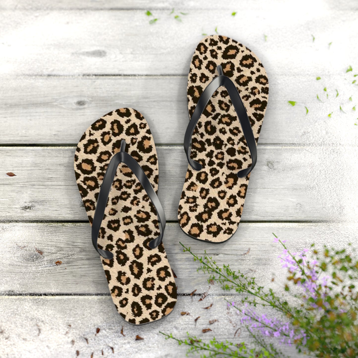 Cheetah Beach Sandals, Slides for Summer, Flip Flops, Water Resistant 1