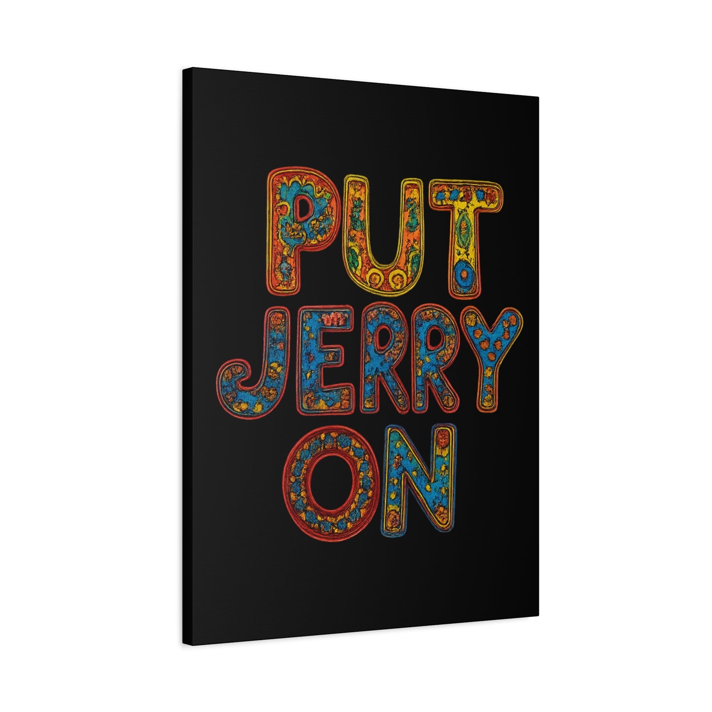 Jerry Garcia Painting Grateful Dead Matte Canvas, Stretched, 1.25"