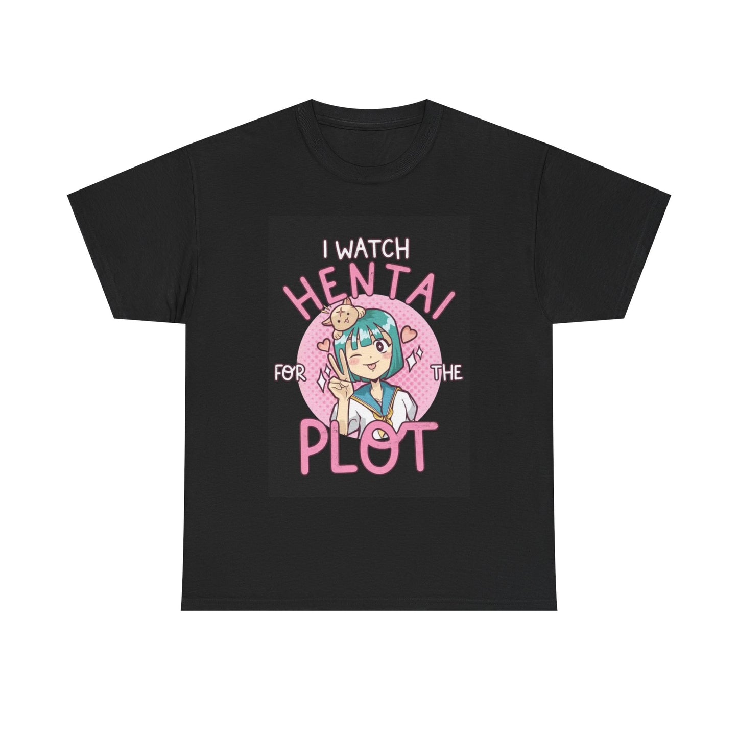 Waifu Anime T-shirt Girl Graphic Cartoon Retro Gaming Unisex Heavy Tee Gamer 13