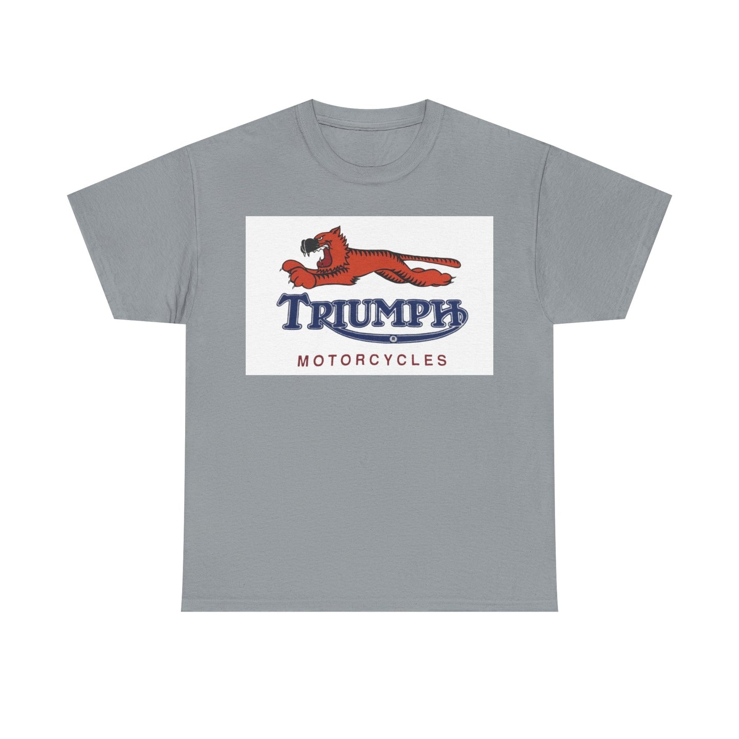 Triumph T-shirt vintage motorcycles nostalgia Tiger Unisex Heavy Cotton Tee