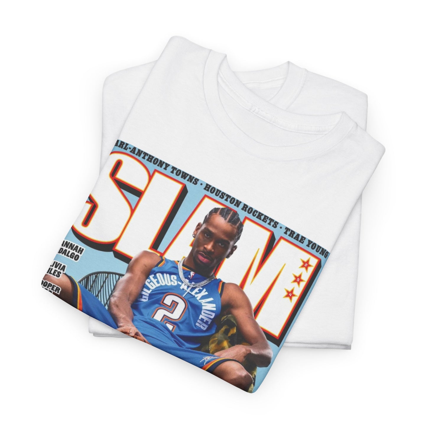Shai Gilgeous Alexander Graphic T Shirt OKC Basketball Retro Unisex Heavy Cotton