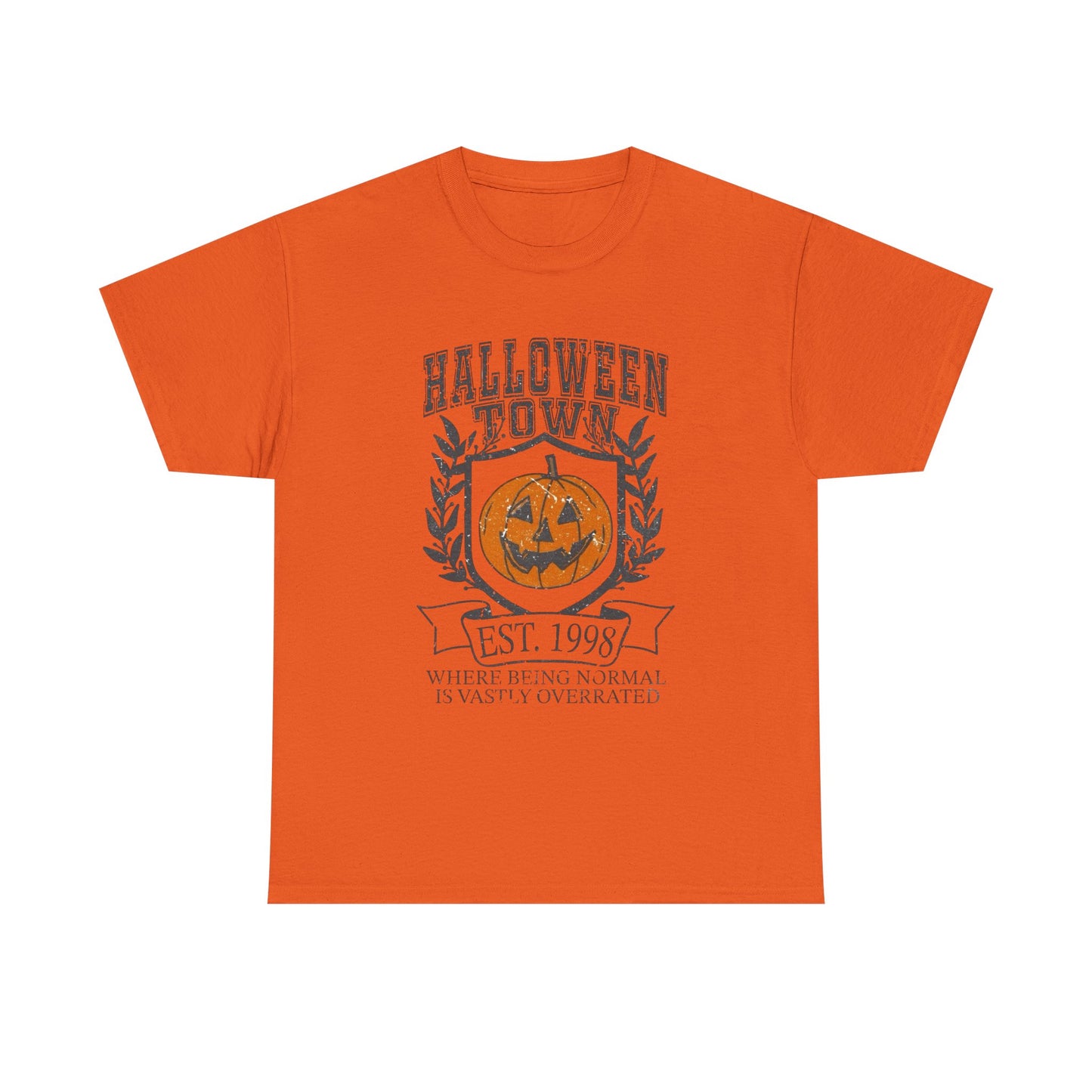 Halloween Town Graphic T Shirt Unisex NEW Heavy Cotton Tee