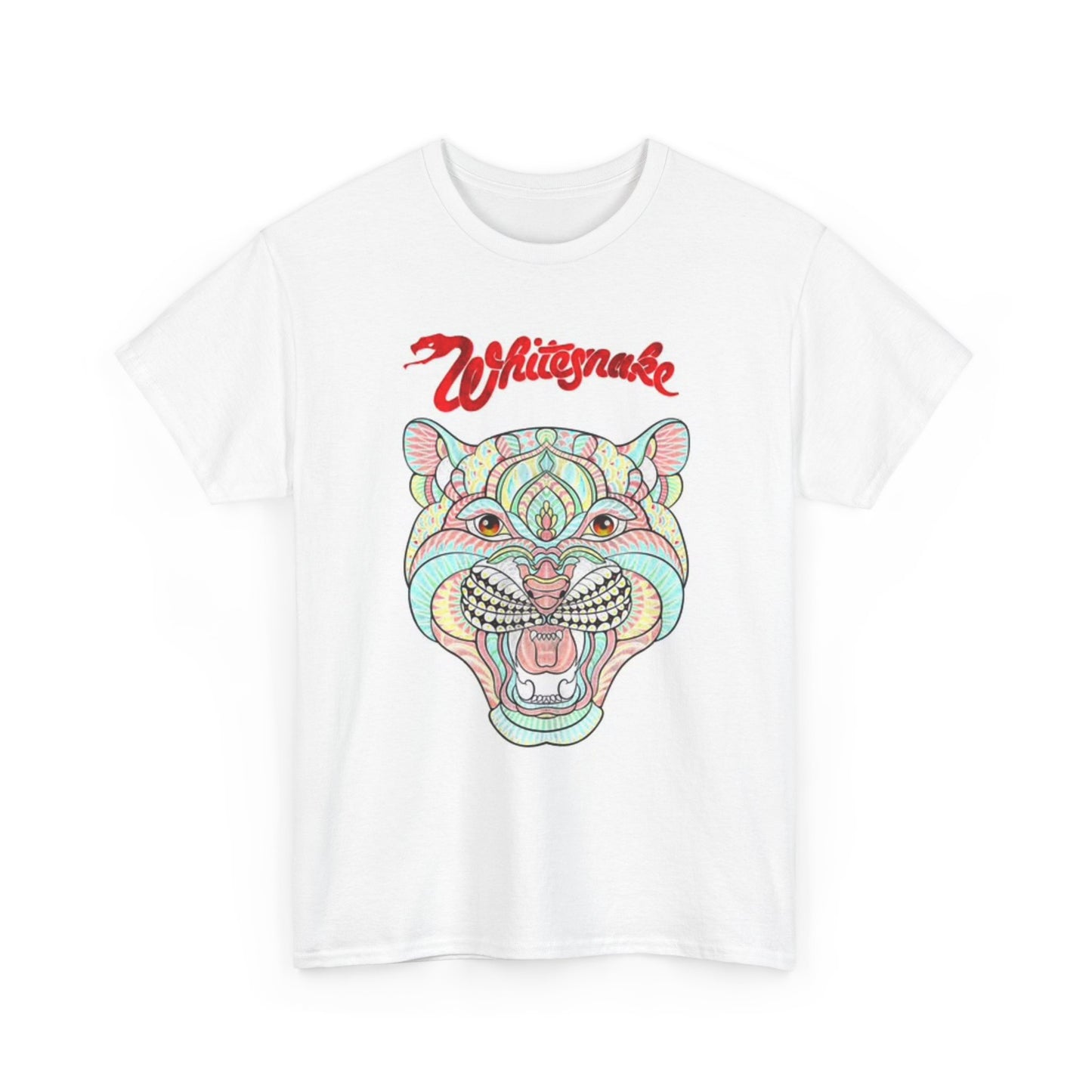 Whitesnake Vintage Rock Band Graphic T Shirt Unisex Heavy Cotton Tee