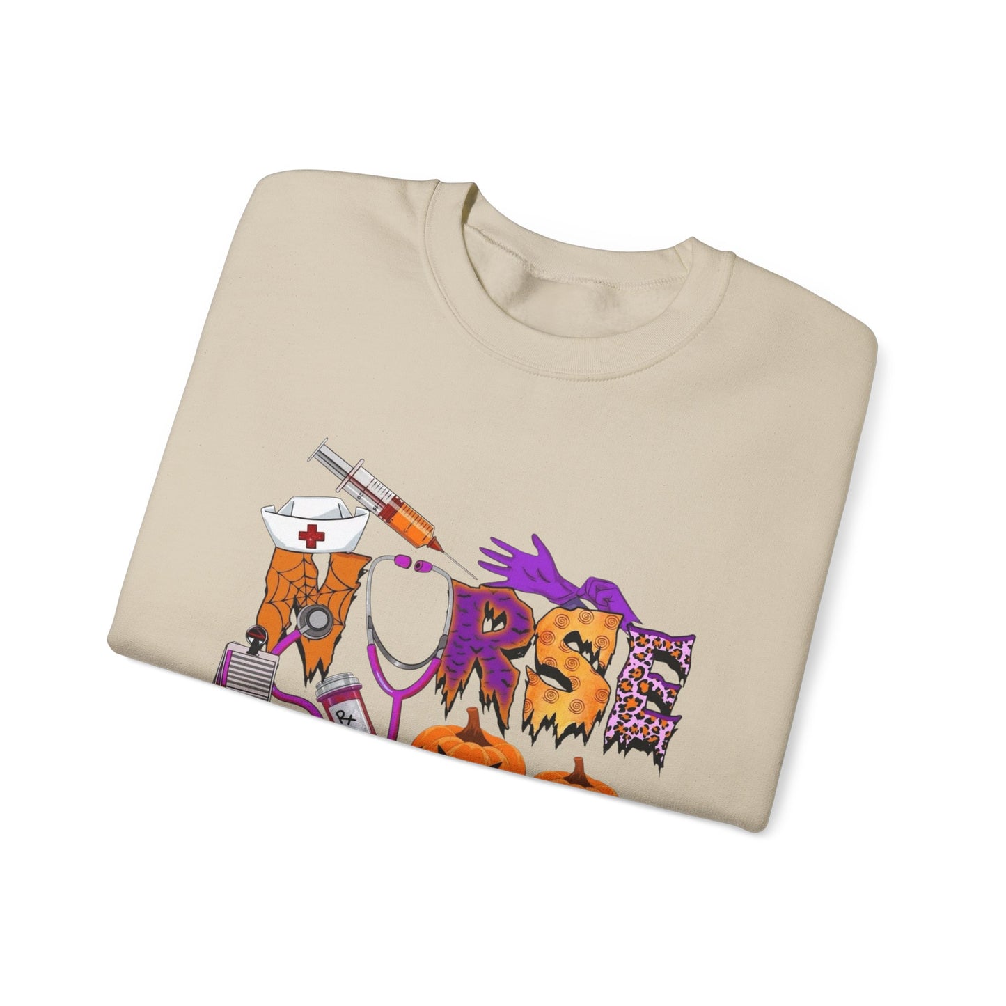 Halloween Nurse Graphic Sweater NEW Unisex Heavy Blend™ Crewneck Sweatshirt