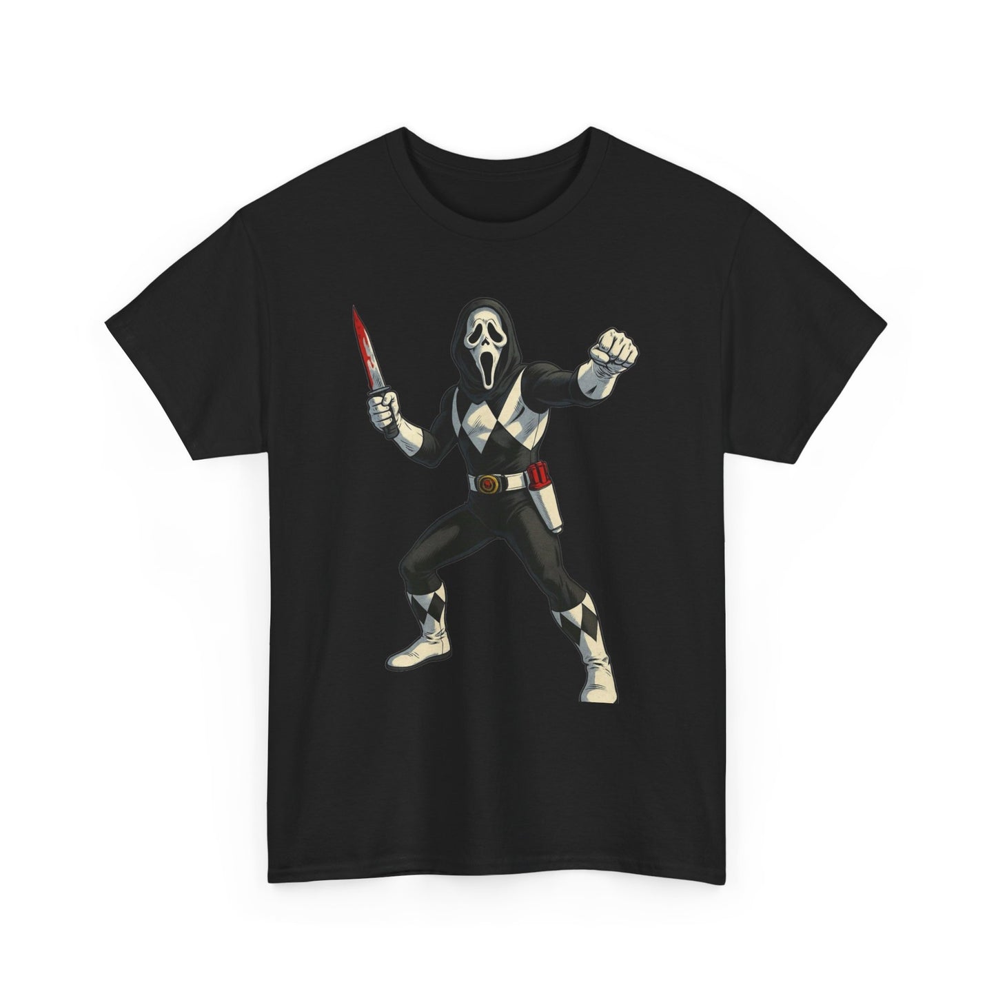 Power Rangers Funny Scream Graphic T Shirt NEW Unisex Heavy Cotton Tee