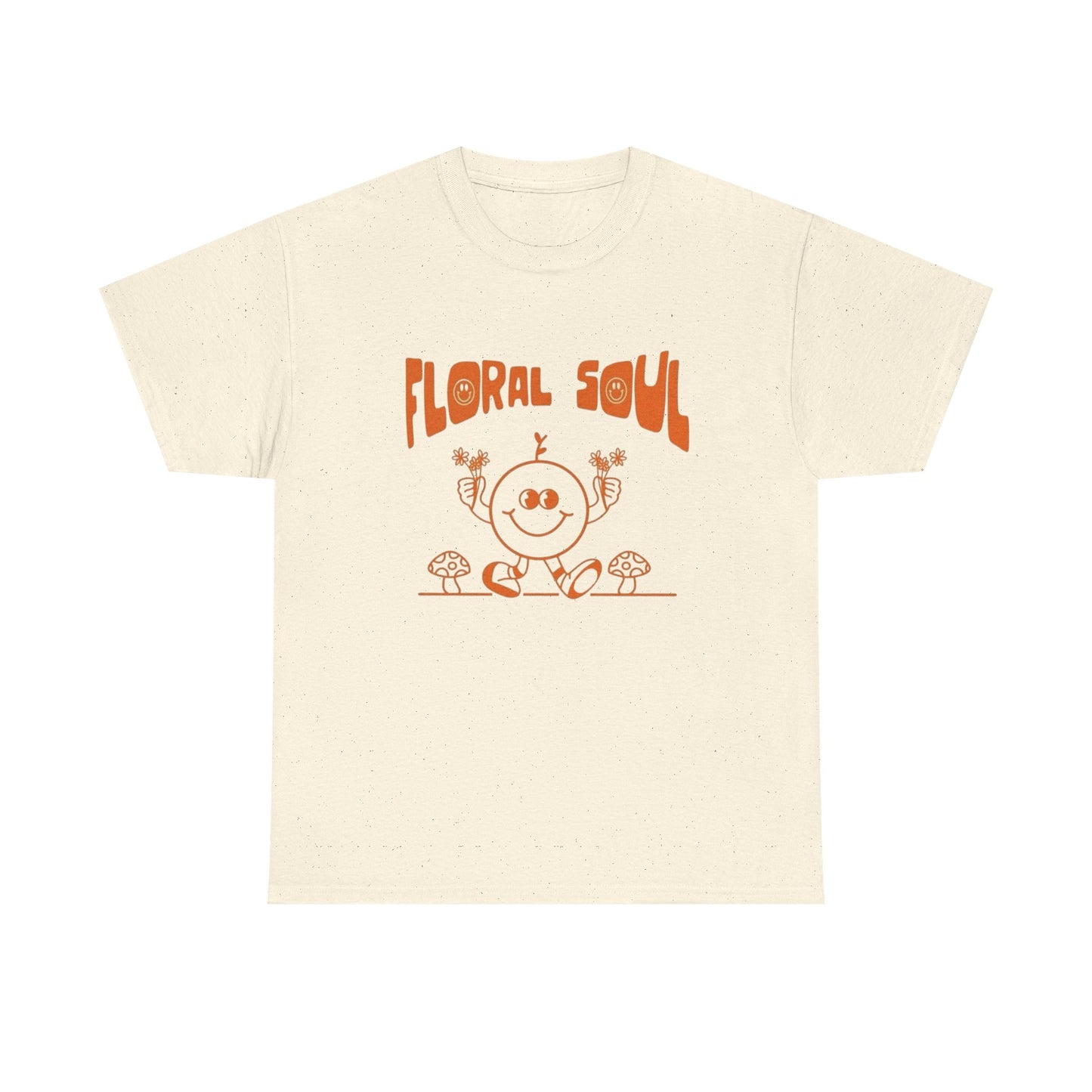 Floral Soul Retro Graphic T Shirt Unisex Heavy Cotton Tee