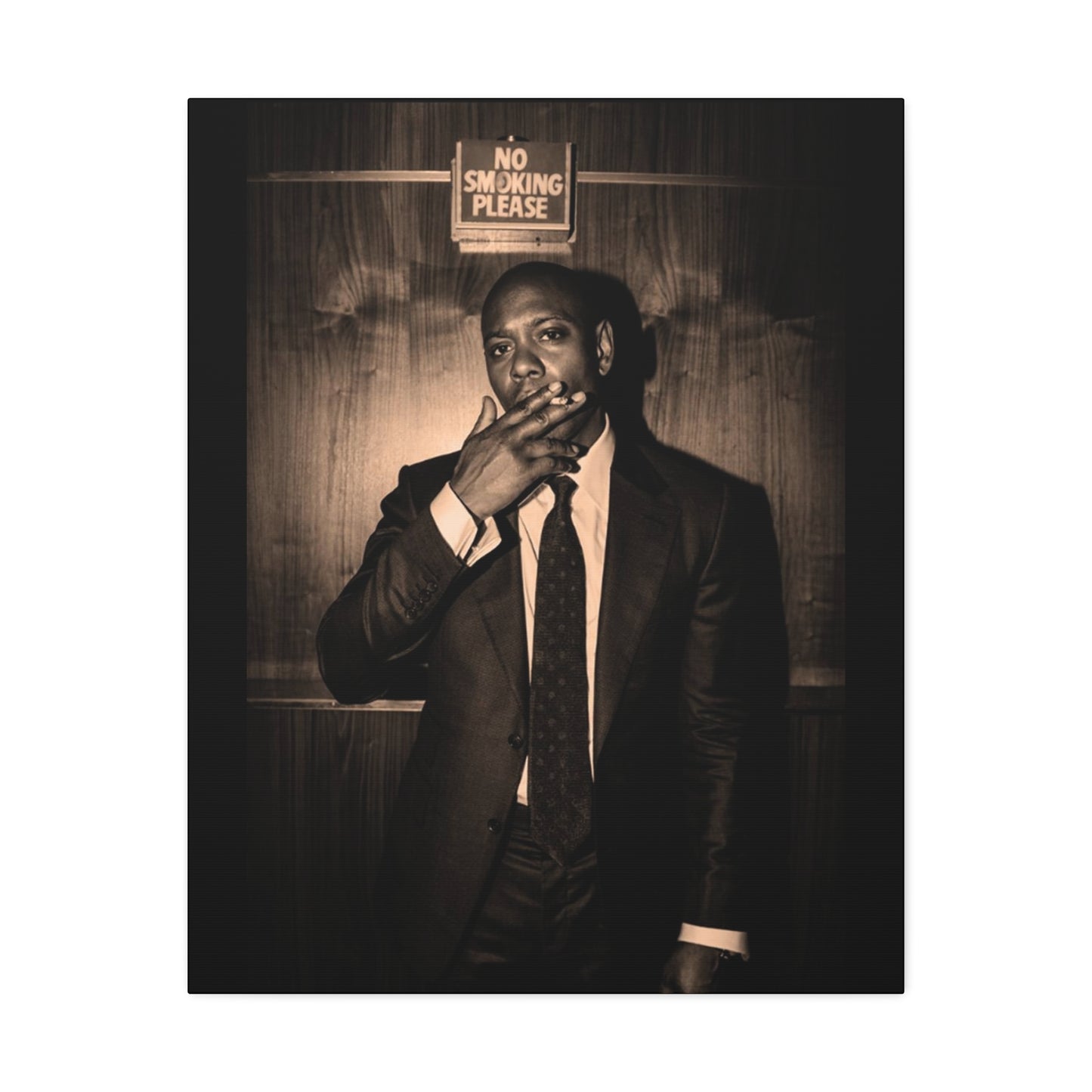 Dave Chappelle Portrait Framed Stretched Canvas READY TO DISPLAY