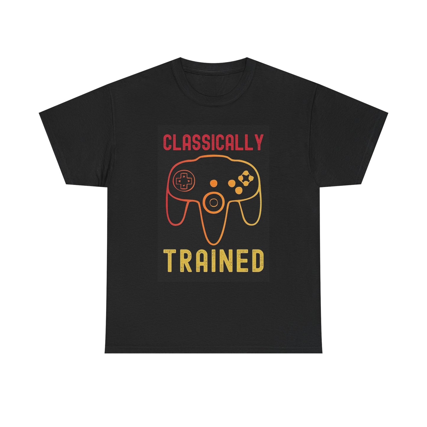 Classically Trained Video Games Graphic T Shirt Vintage  Unisex Heavy Cotton Tee