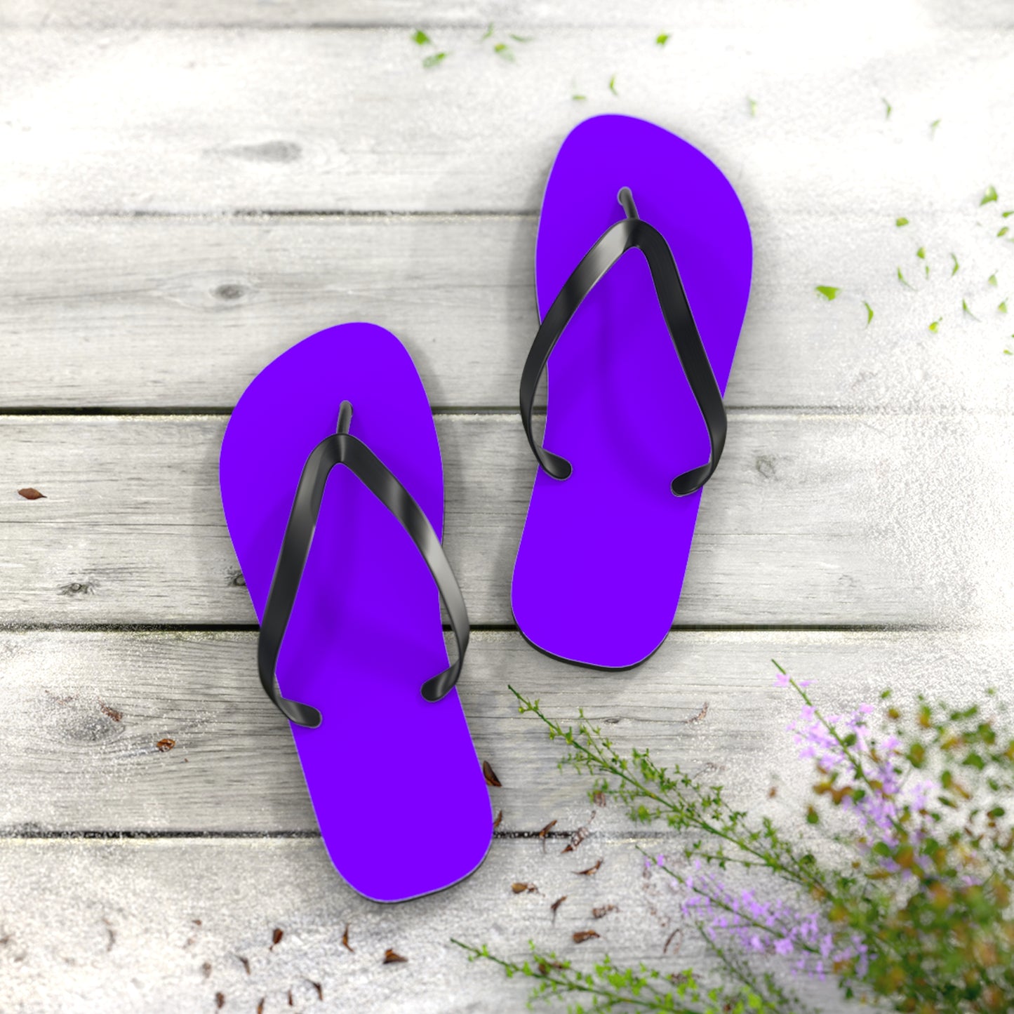 Purple Flip Flops, Sandals Slides, Summer Footwear, Brand New