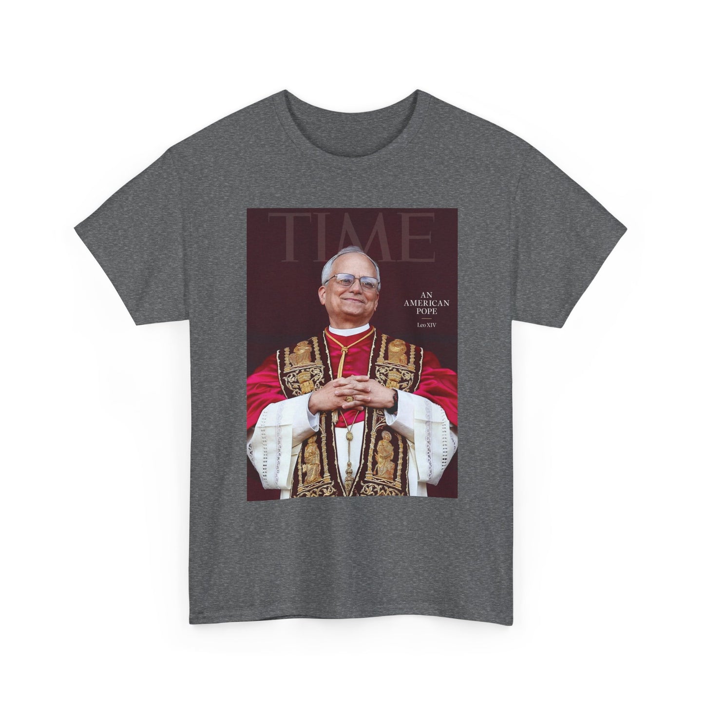 Pope Leo Graphic T Shirt NEW FAST Shipping Unisex Heavy Cotton Tee