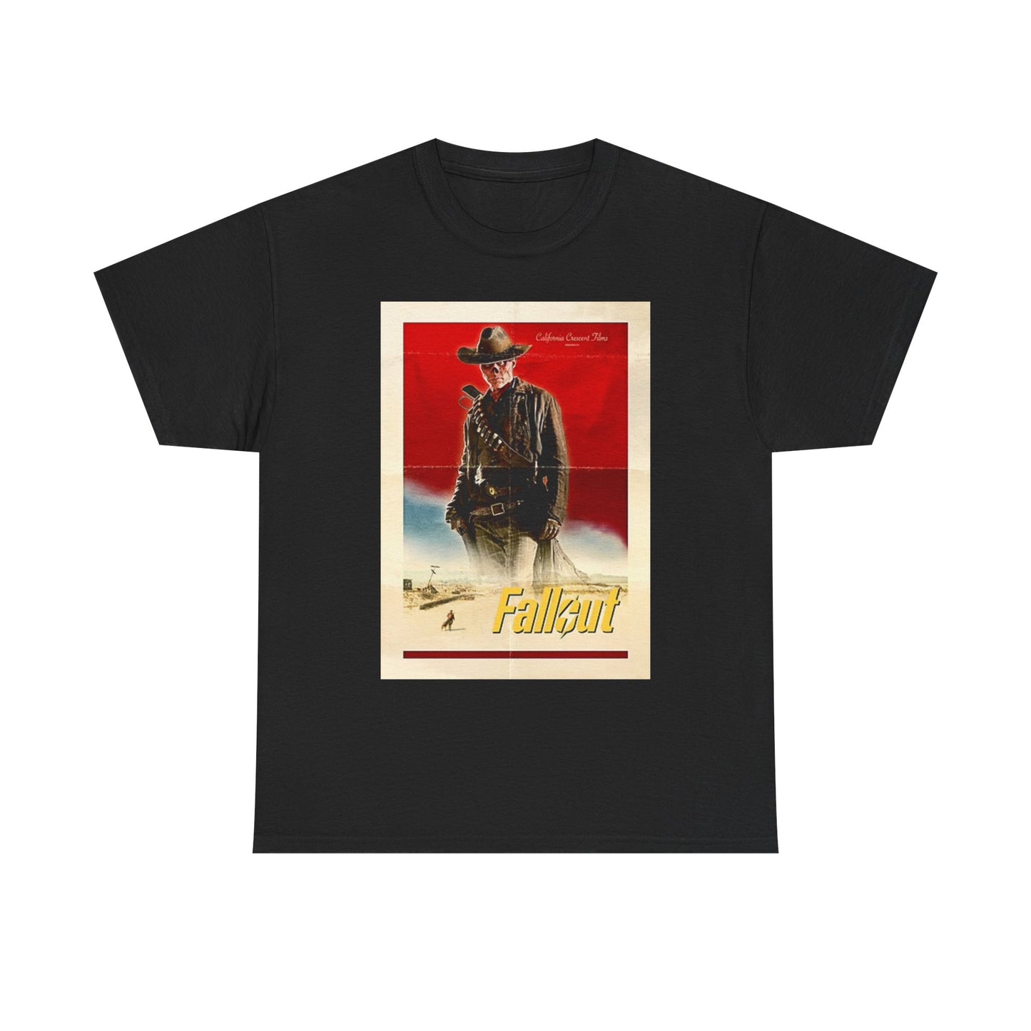 Fallout T Shirt Retro Tv Series Unisex Heavy Cotton Tee