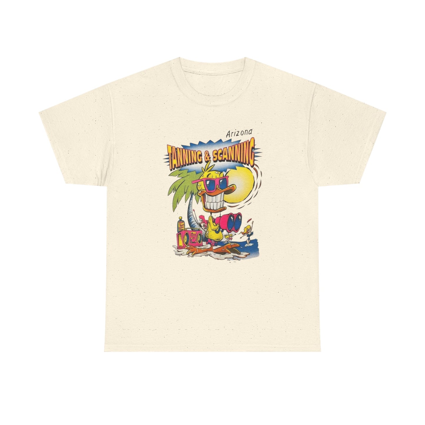 Tanning And Scanning Arizona Graphic T Shirt Unisex Heavy Cotton Tee NEW Gift