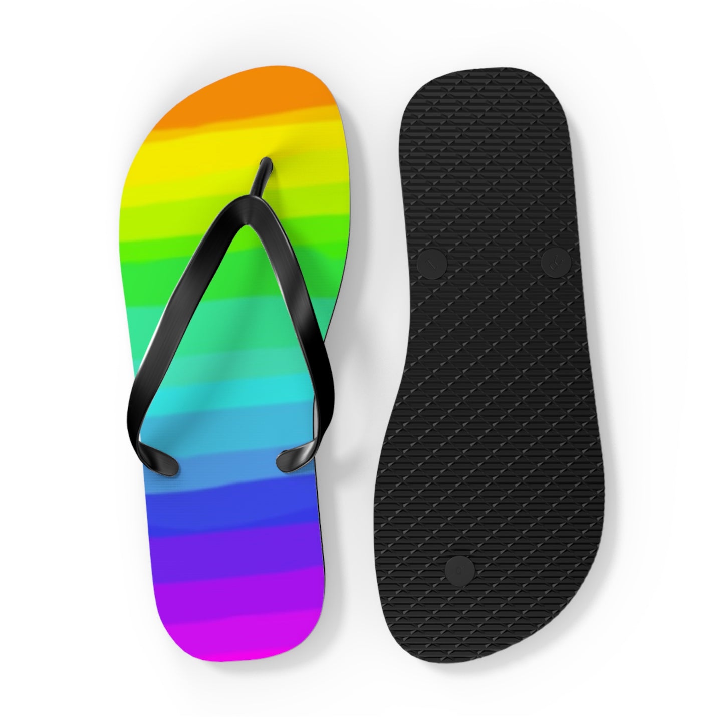 Rainbow Flip Flops, Sandals Slides, Summer Footwear, Brand New