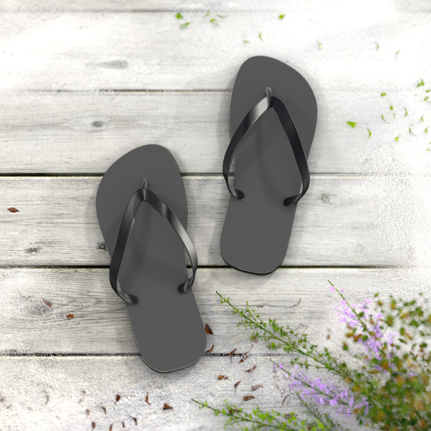 Neutral Gray Summer Sandals, Beach Shoes, Vacation Flip Flops, Pool Slides