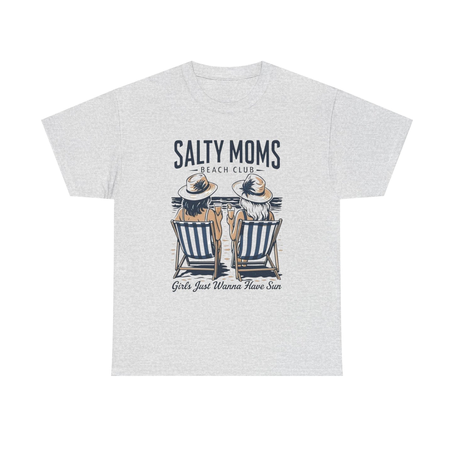 Salty Moms Beach Club Graphic T Shirt NEW ADULT