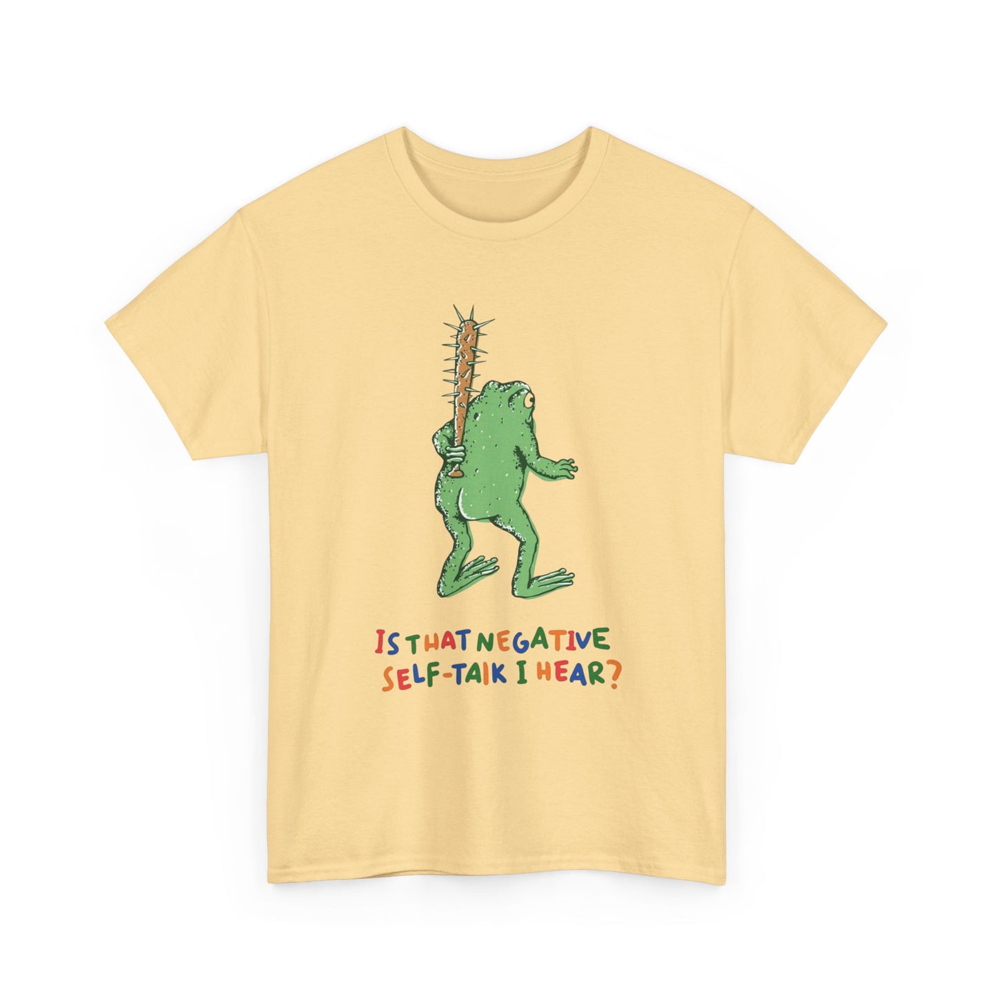 Is That Negative Self Talk I Hear Frog Graphic T Shirt NEW ADULT TEE VINTAGE