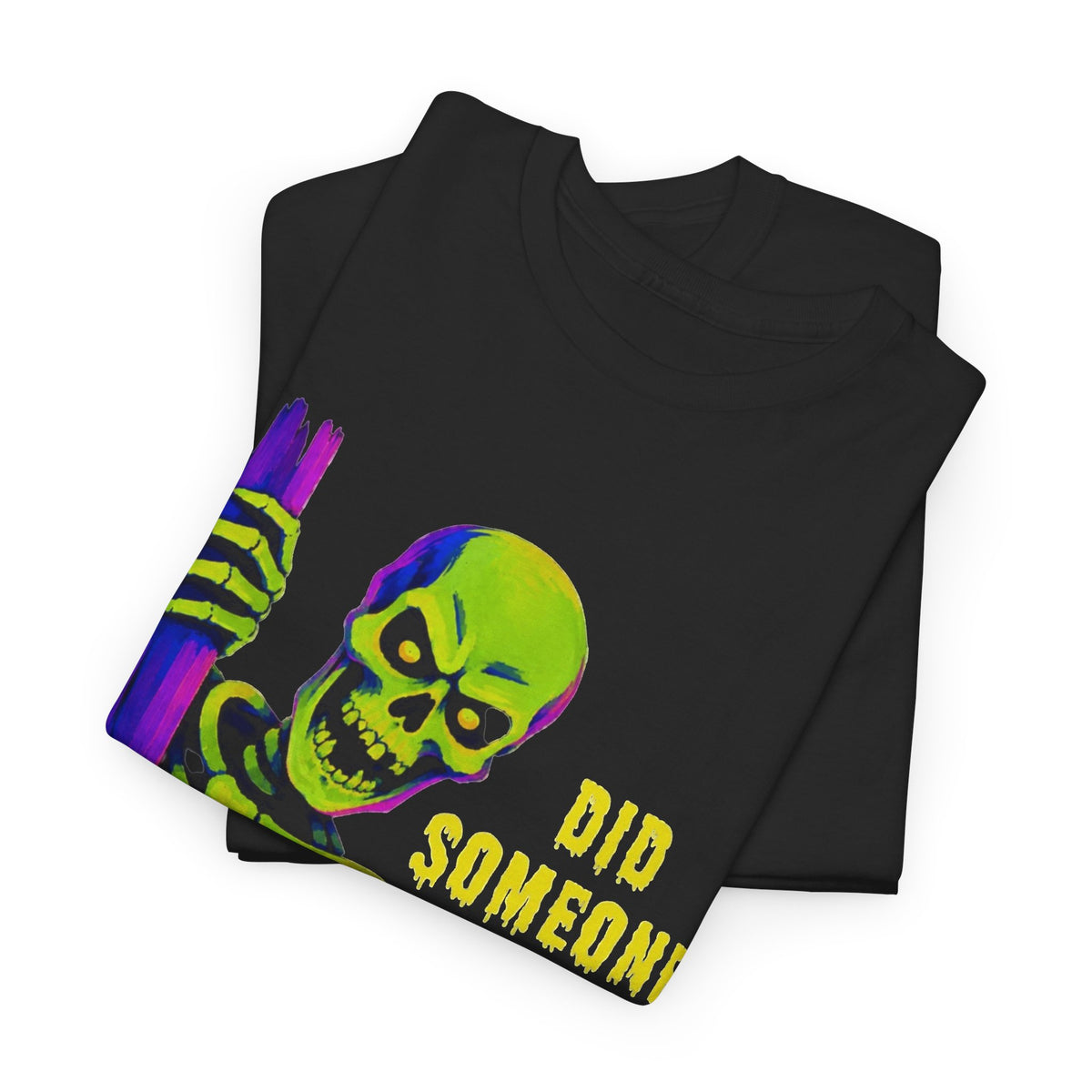 Halloween Skeleton Did Someone Say Halloween T-Shirt Men's Graphic Tee