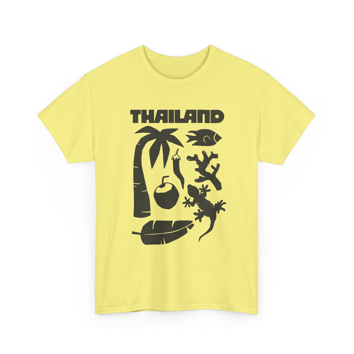 Thailand Travel Icons T-Shirt Men's Graphic Tee