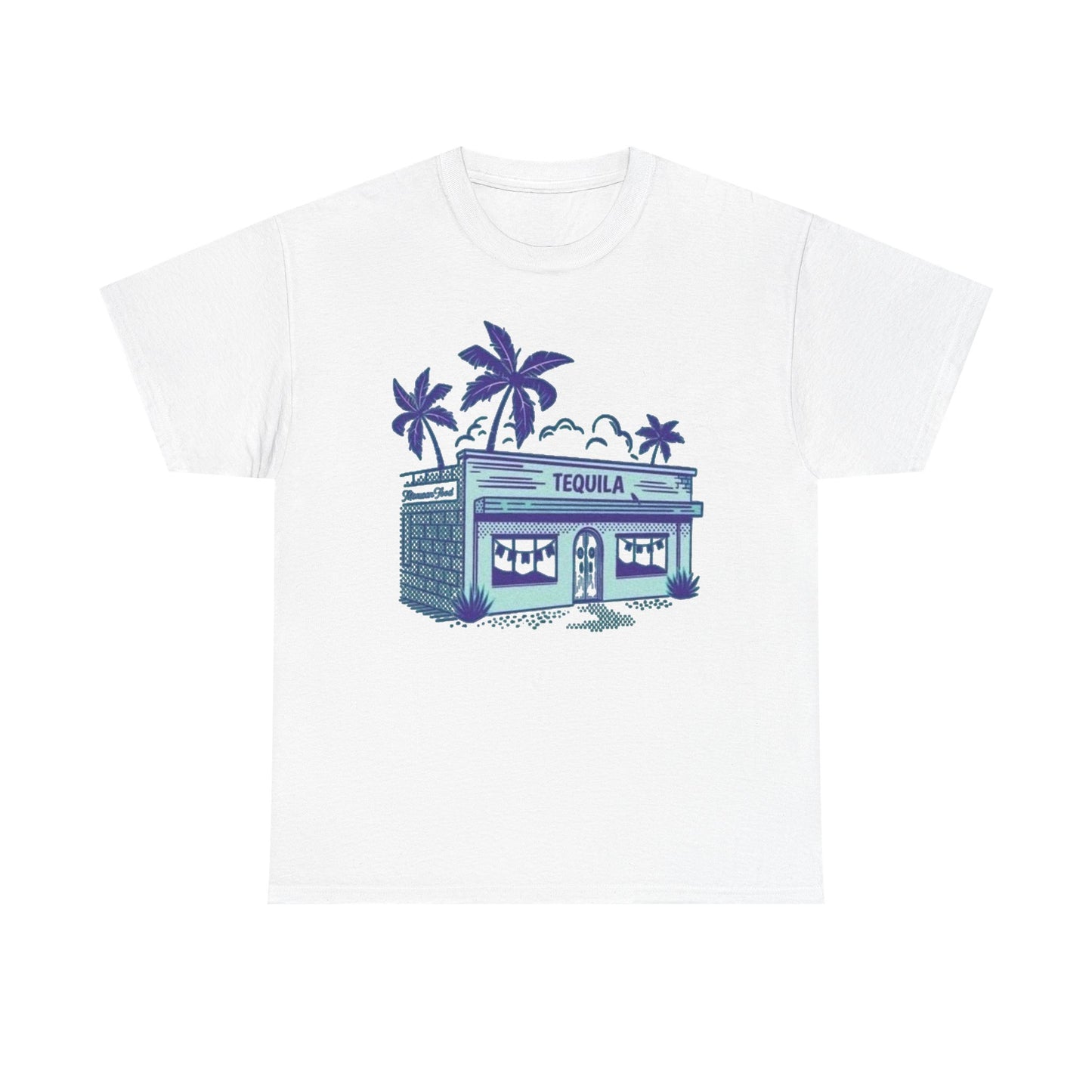 Tequila Bar Retro Graphic T Shirt NEW Vintage Unisex Heavy Cotton Tee