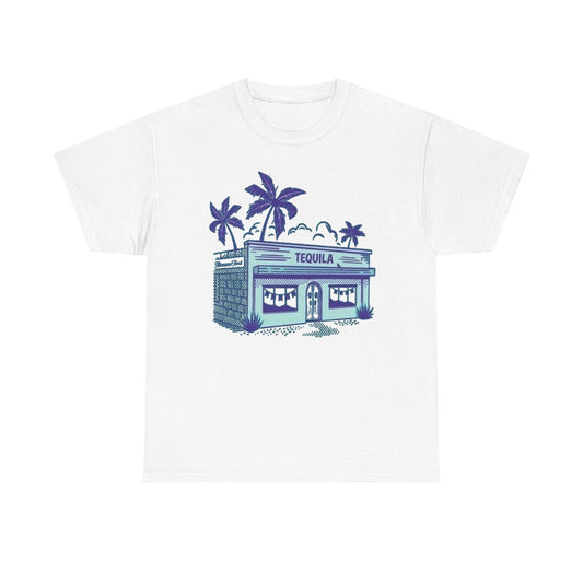 Tequila Bar Retro Graphic T Shirt NEW Vintage Unisex Heavy Cotton Tee