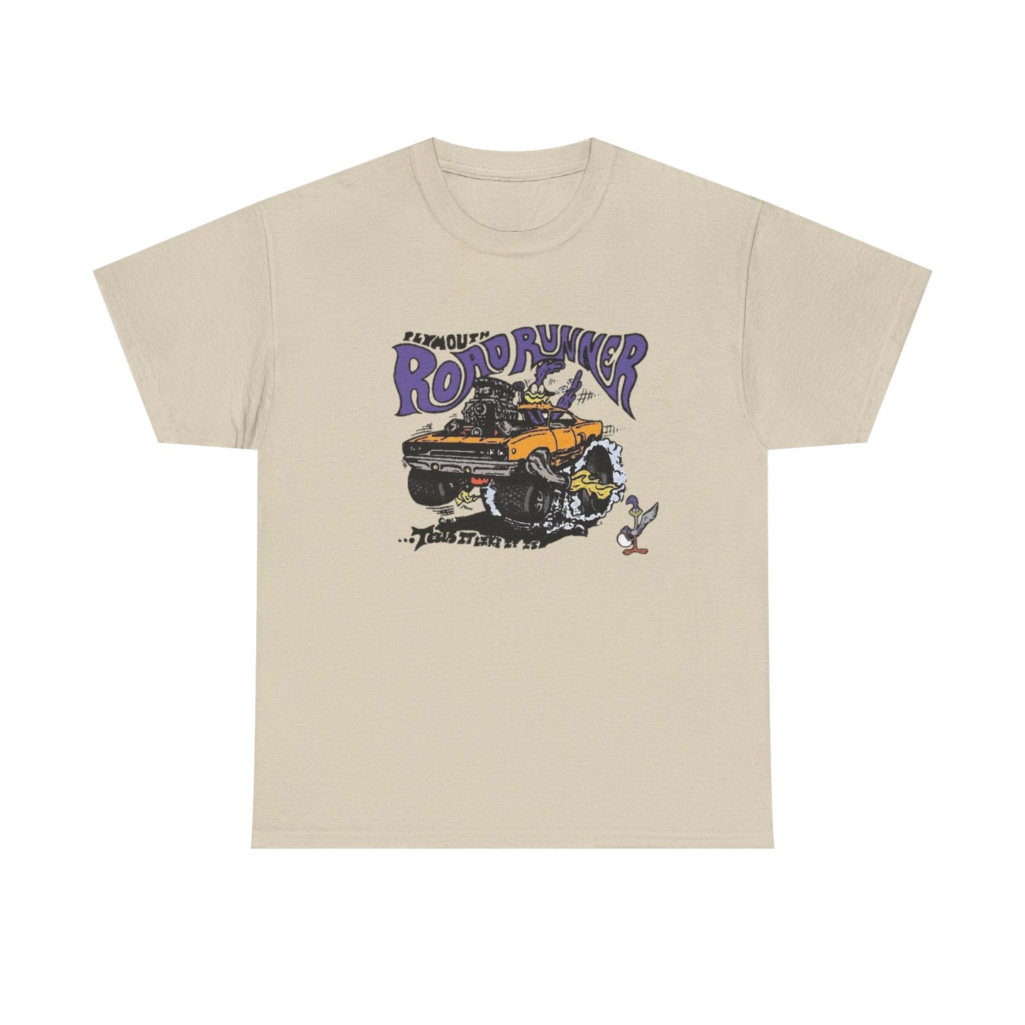 Vintage Roadrunner HEMI Muscle Graphic T Shirt NEW Unisex Heavy Cotton Tee