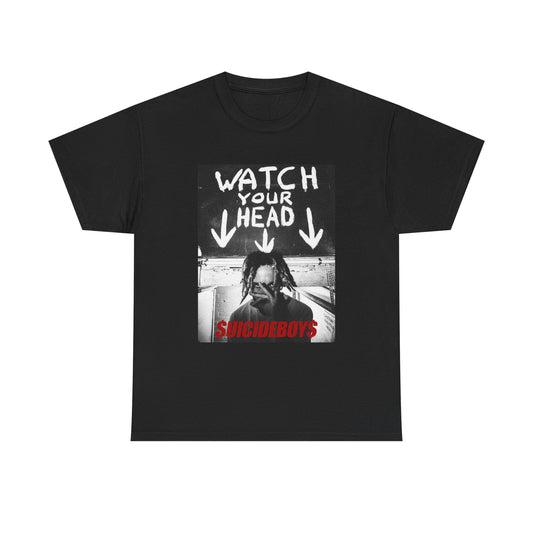 SuicideBoys Tshirt Tour Merch Watch Your Head Graphic Poster Unisex Heavy Cotton