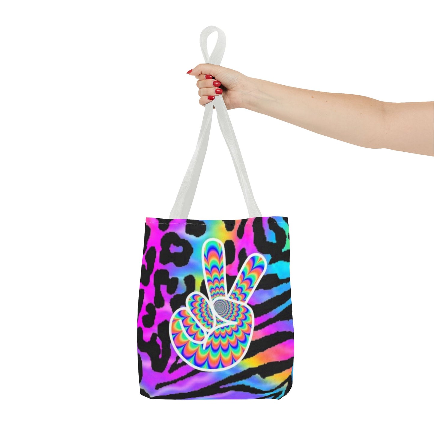 Peace Sign NEON All Over Print BRAND NEW Purse, Pocketbook,Travel Tote Bag