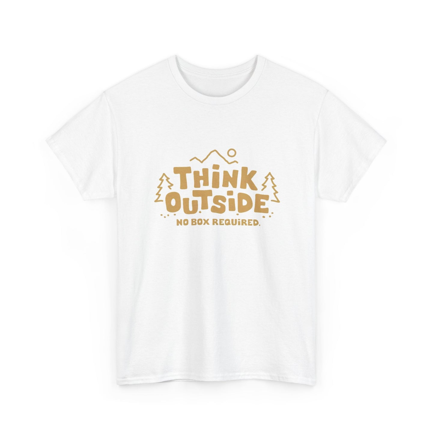 Think Outside No Box Required Graphic T Shirt NEW ADULT