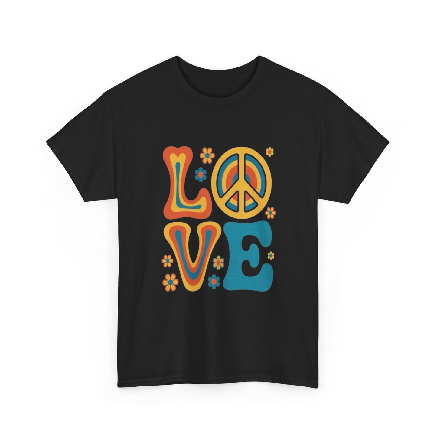 Peace And Love Graphic T Shirt NEW ADULT Tee