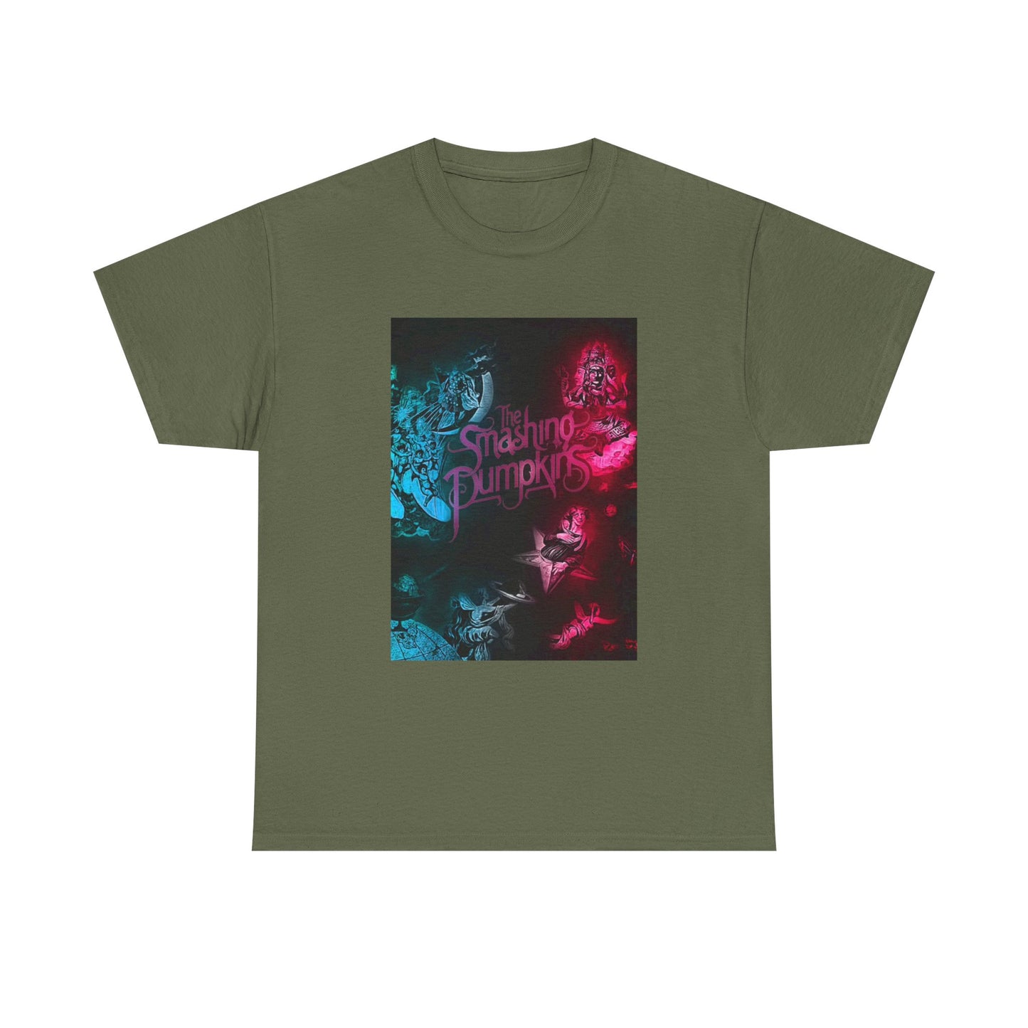 The Smashing Pumpkins Tshirt Vintage Merch Neon Unisex Heavy Cotton Tee