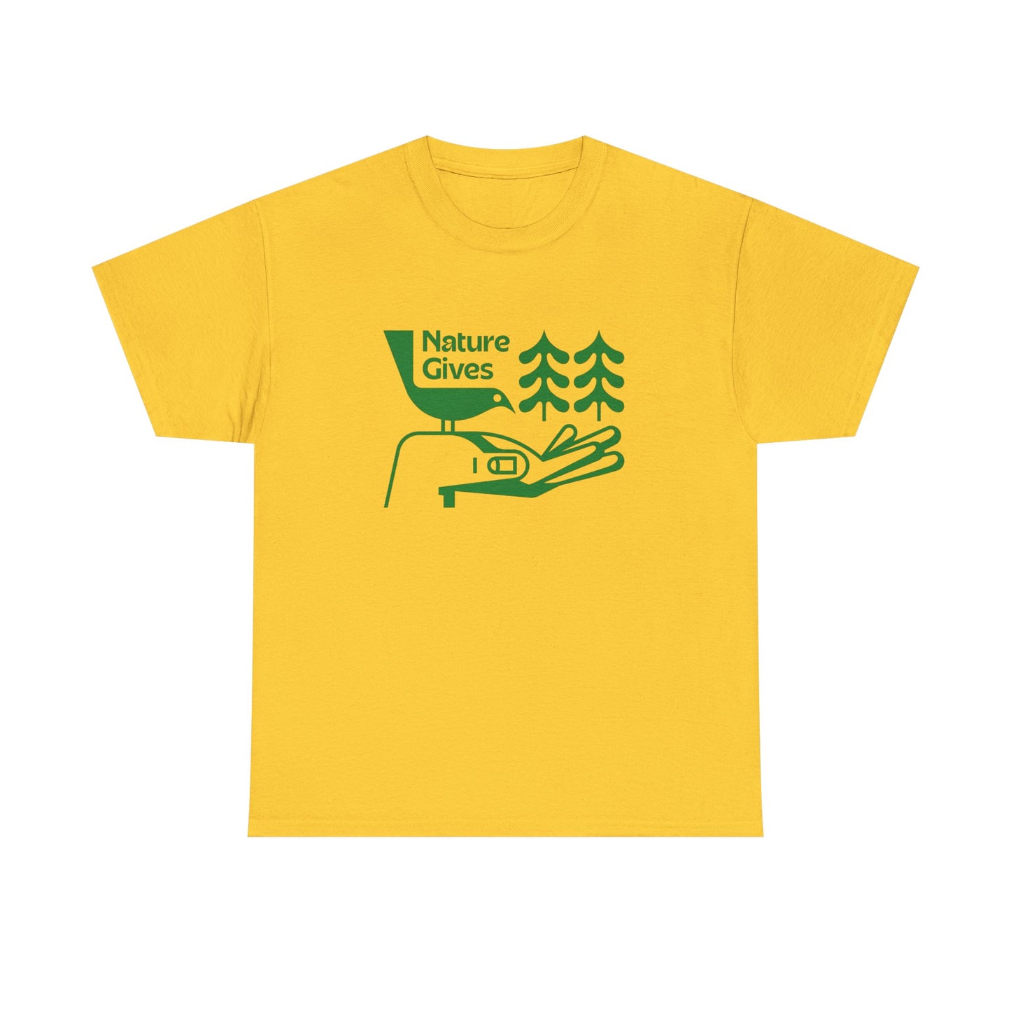 Nature Gives Vintage Graphic T Shirt NEW ADULT TEE Cotton
