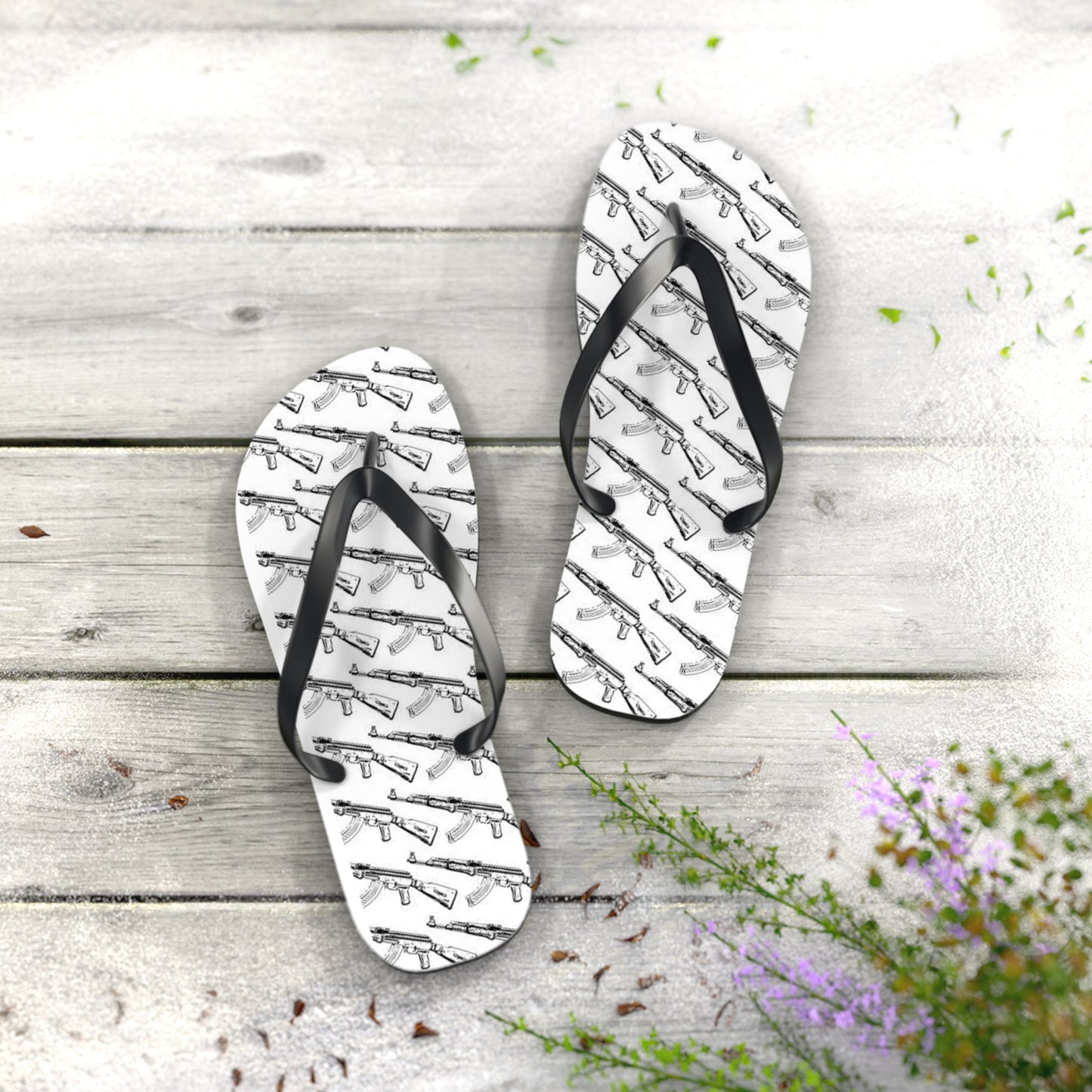 WAVES And SUN Co Sandals AK 47 - Flip Flops -Slides Summer Beach BRAND NEW