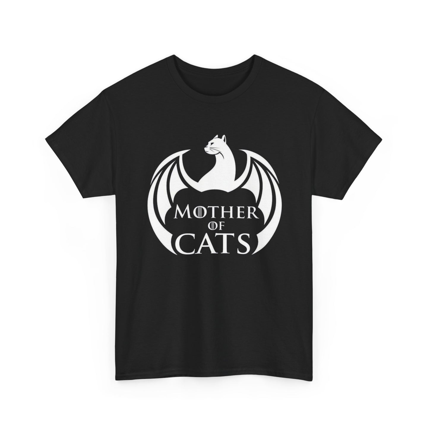 Mother Of Cats Funny Graphic T Shirt NEW Heavy Cotton Tee