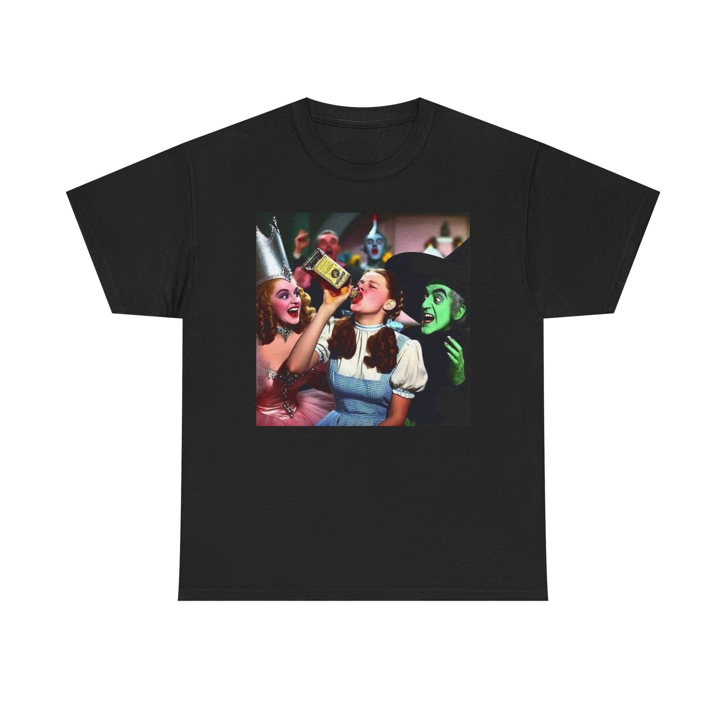 Wizard Of Oz Funny Partying Graphic T Shirt S-5XL Unisex Heavy Cotton Tee