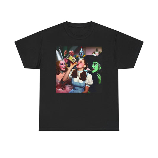 Wizard Of Oz Funny Partying Graphic T Shirt S-5XL Unisex Heavy Cotton Tee
