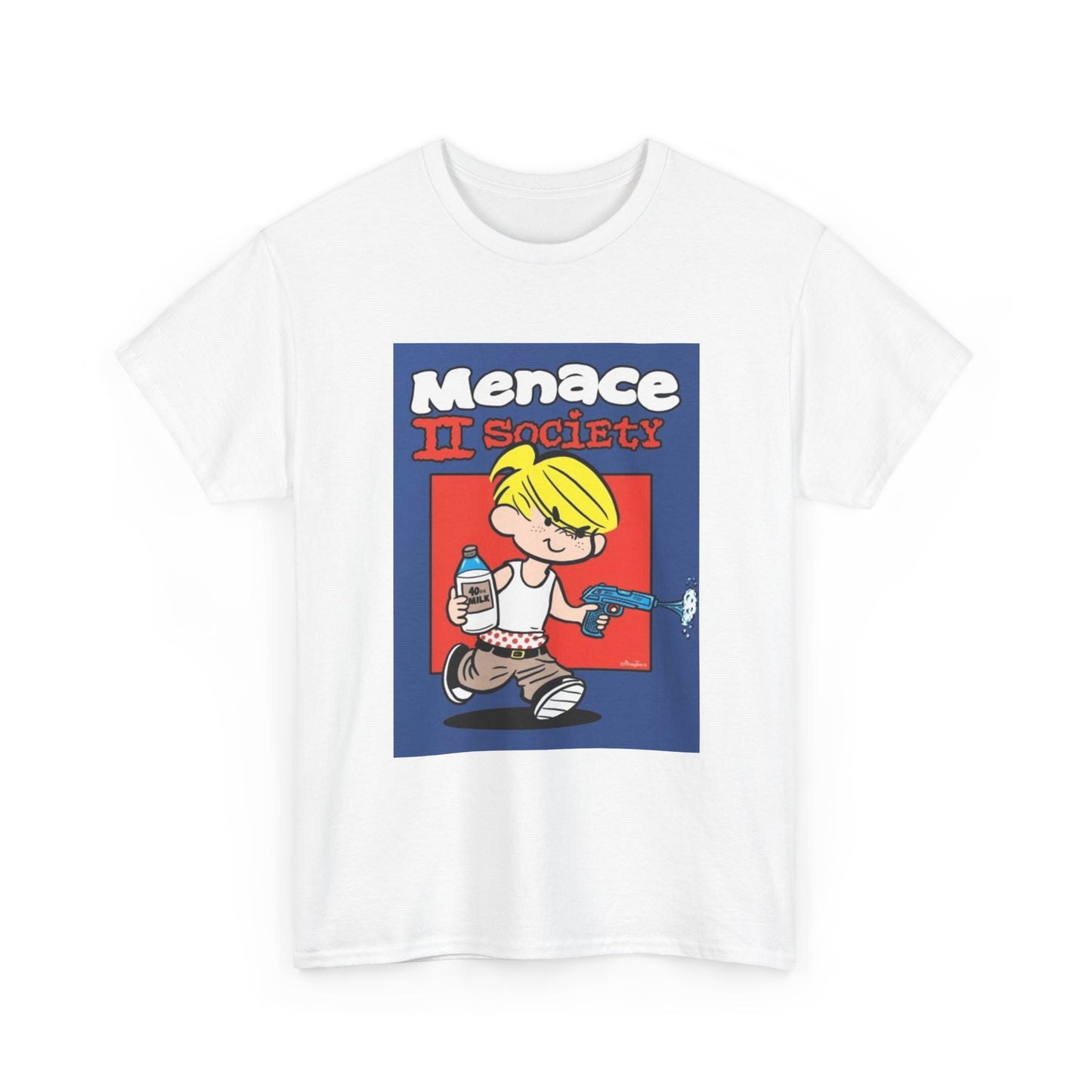 Menace To Society Tshirt Funny Kids Graphic Movie 90s Unisex Heavy Cotton Tee