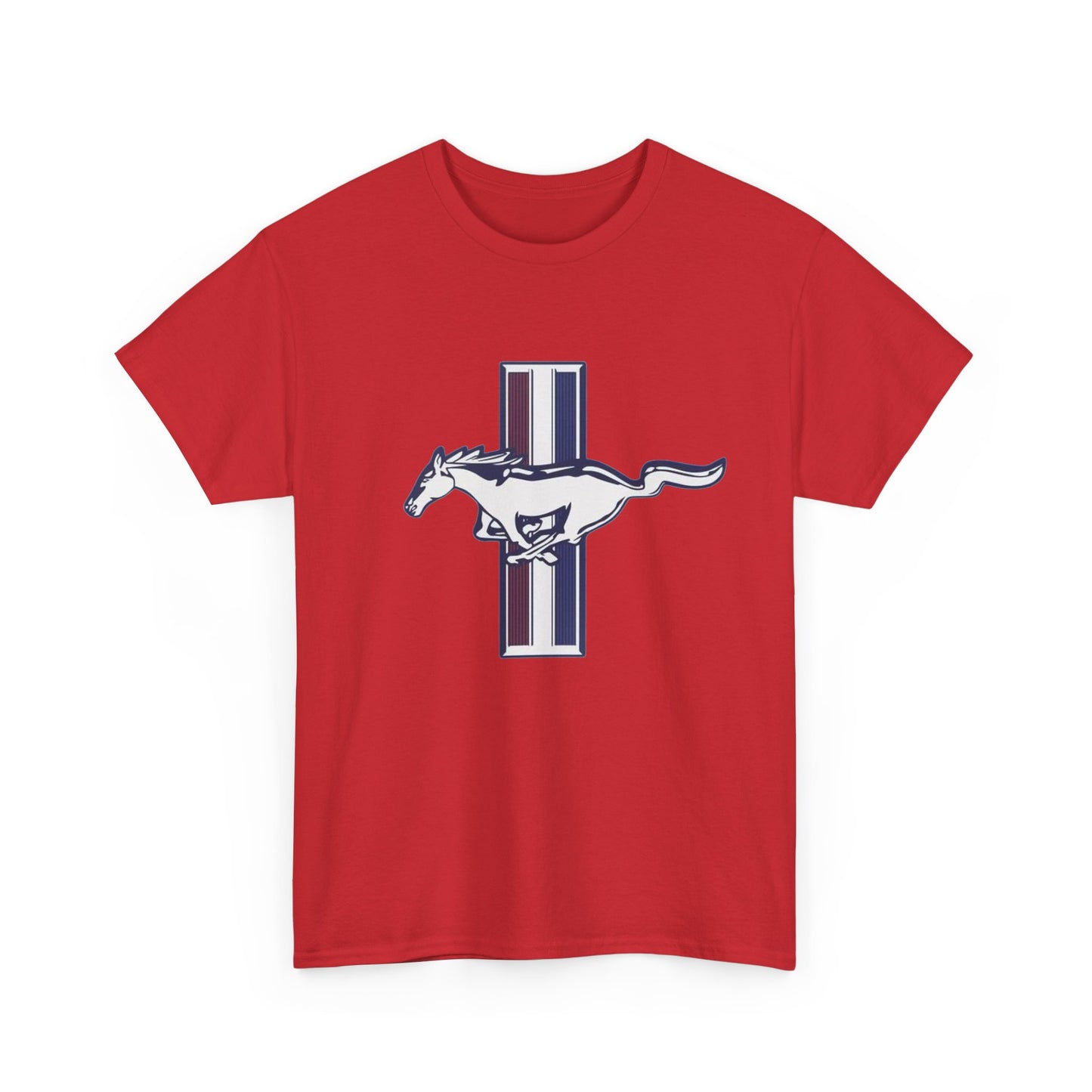 Mustang Muscle Car Graphic T Shirt Vintage Ford Unisex Heavy Cotton Tee