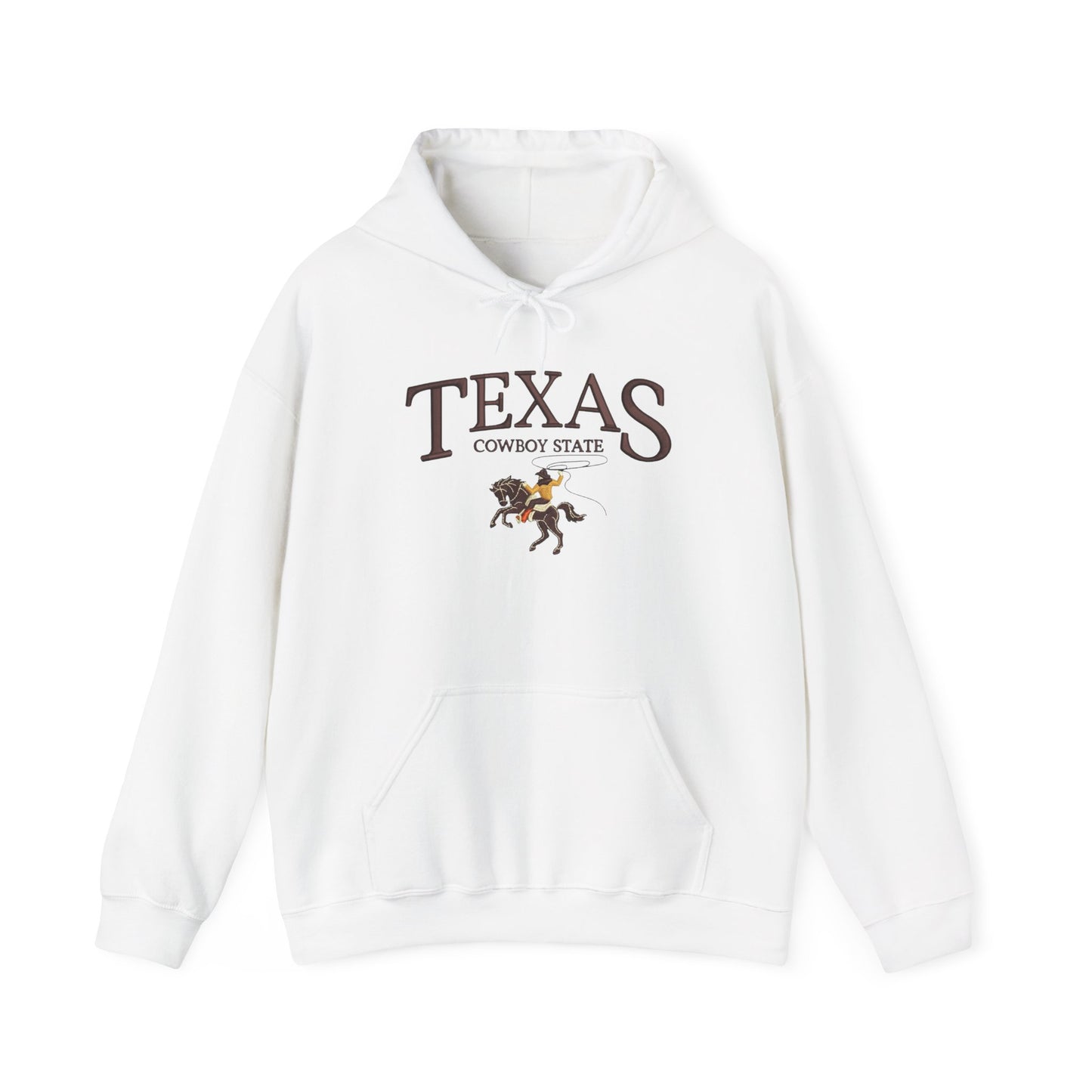 Texas Cowboy State Graphic Hoodie NEW Heavy Blend™ Hooded Sweatshirt