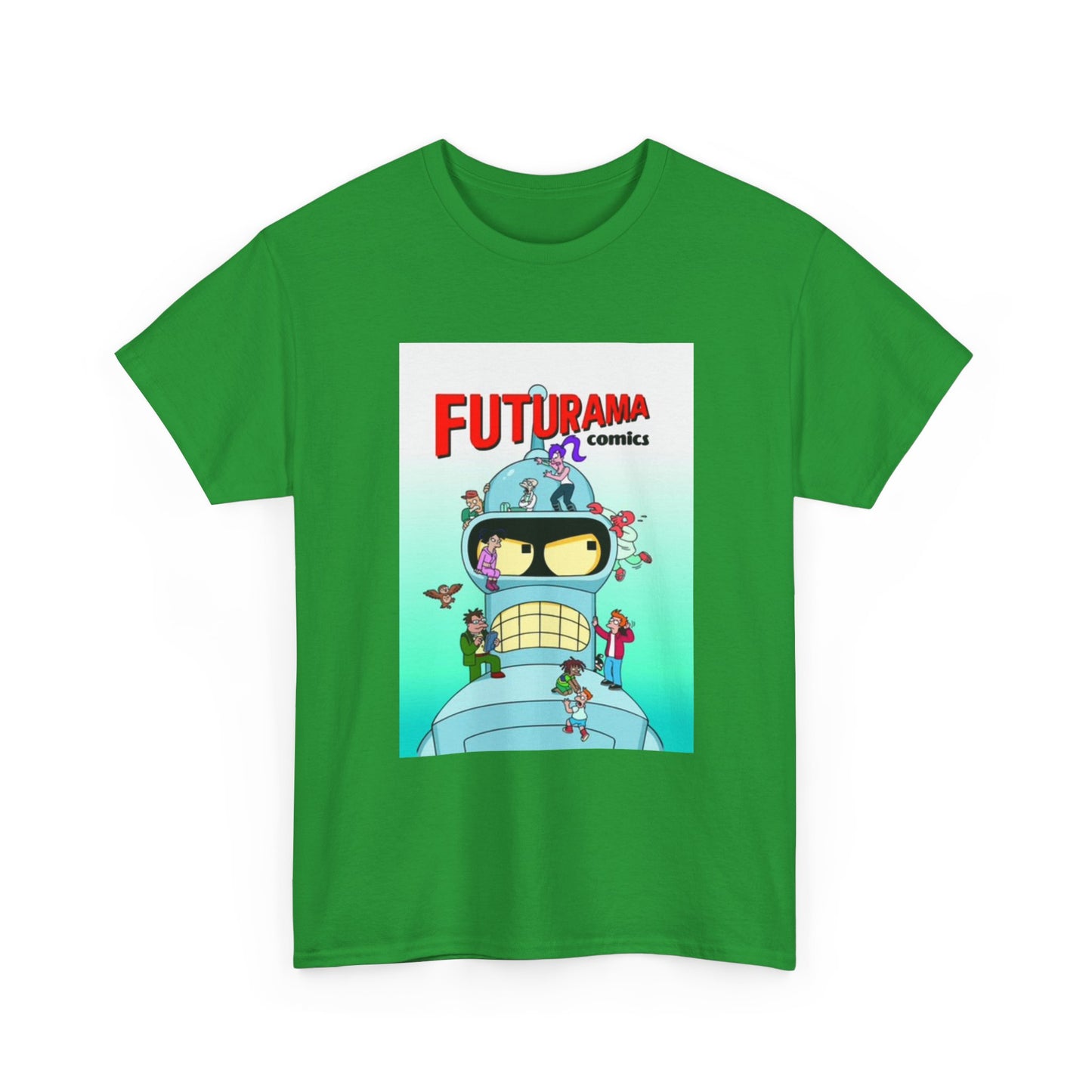 Futurama Shirt Bender Tv Series Graphic Funny Cartoon Unisex Heavy Cotton Tee