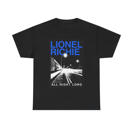 Lionel Richie Graphic T Shirt Vintage All Night Long Unisex Heavy Cotton Tee