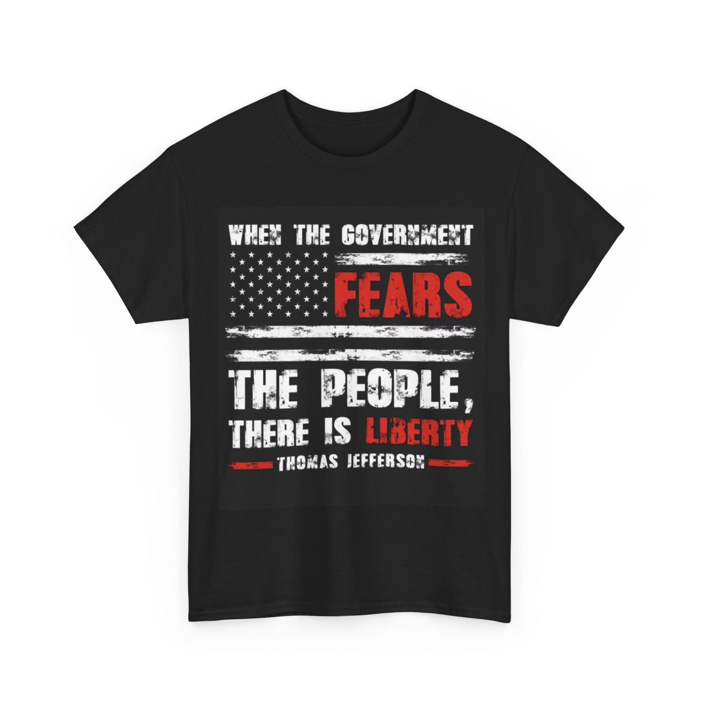 Thomas Jefferson Tshirt American Flag USA 1776 july 4th Unisex Heavy Cotton Tee