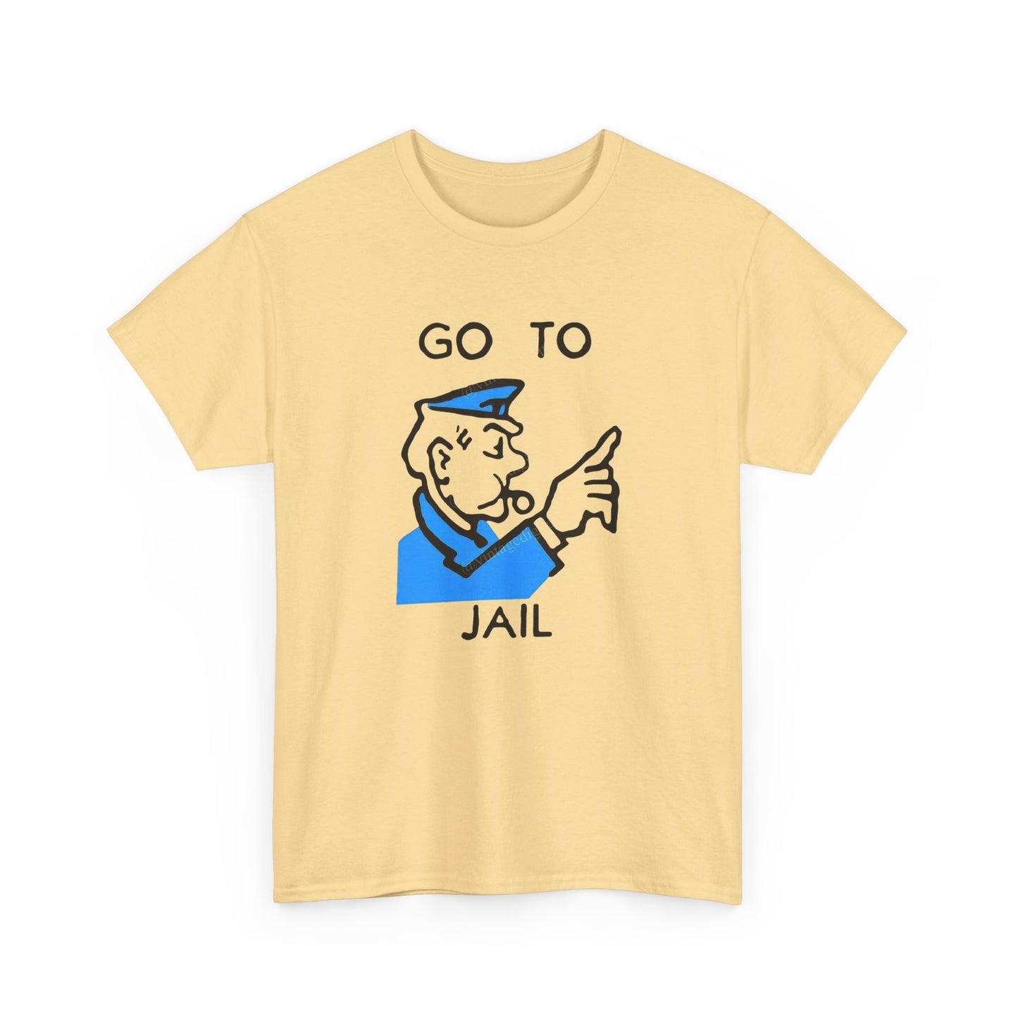 Straight To Jail Game Vintage Graphic T Shirt NEW Unisex Heavy Cotton Tee