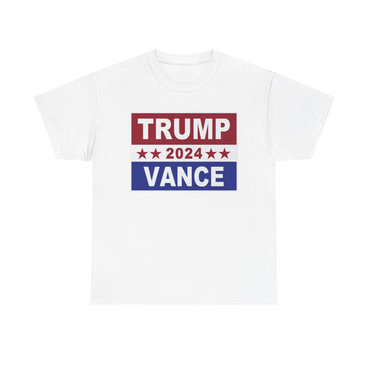 Trump Vance Shirt New President 2024 MAGA Republican USAUnisex Heavy Cotton Tee
