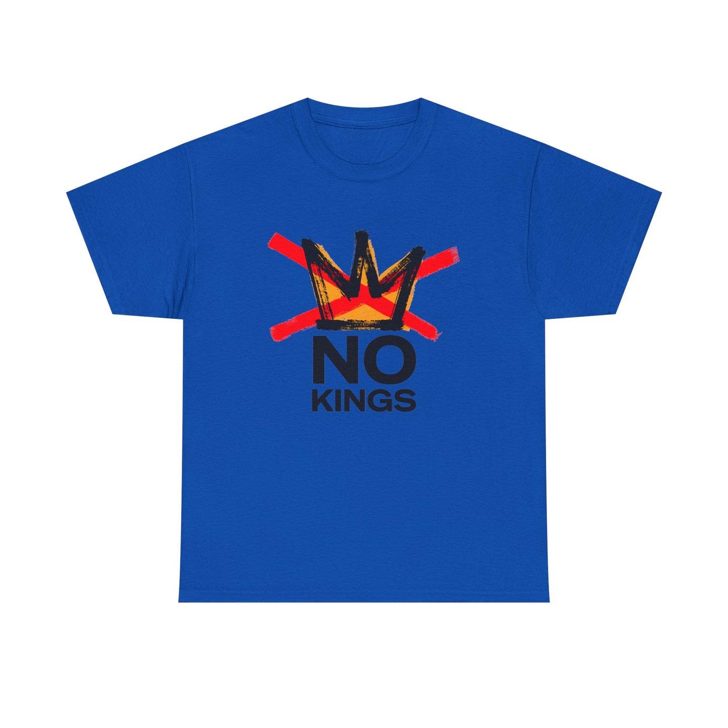 No Kings Graphic T Shirt Protest Resist BLM Support Unisex Heavy Cotton Tee