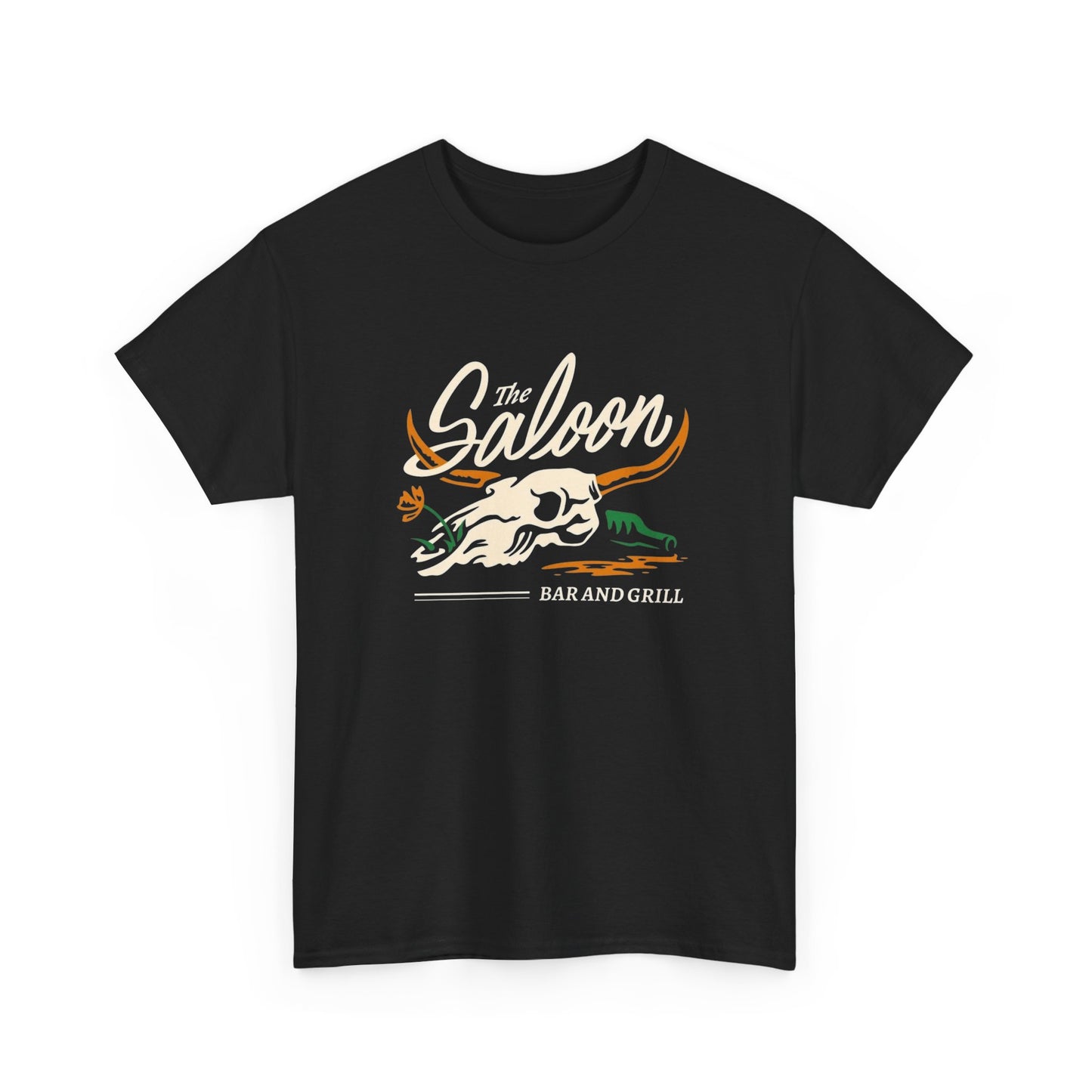 The Saloon Bar And Grill Graphic T Shirt Unisex Heavy Cotton Tee New Gift
