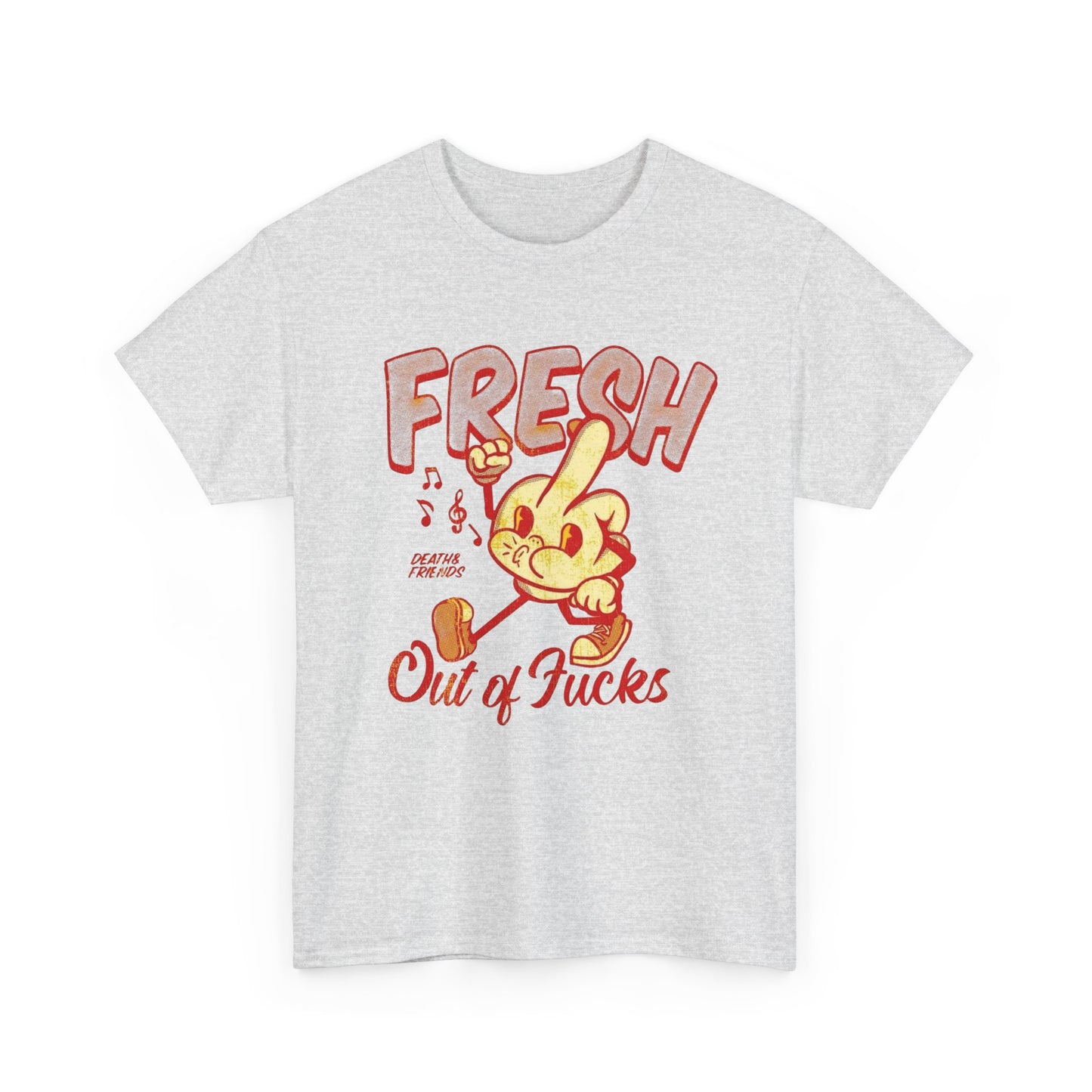 Fresh Out Of Cares Graphic T Shirt NEW Adult Unisex Heavy Cotton Tee
